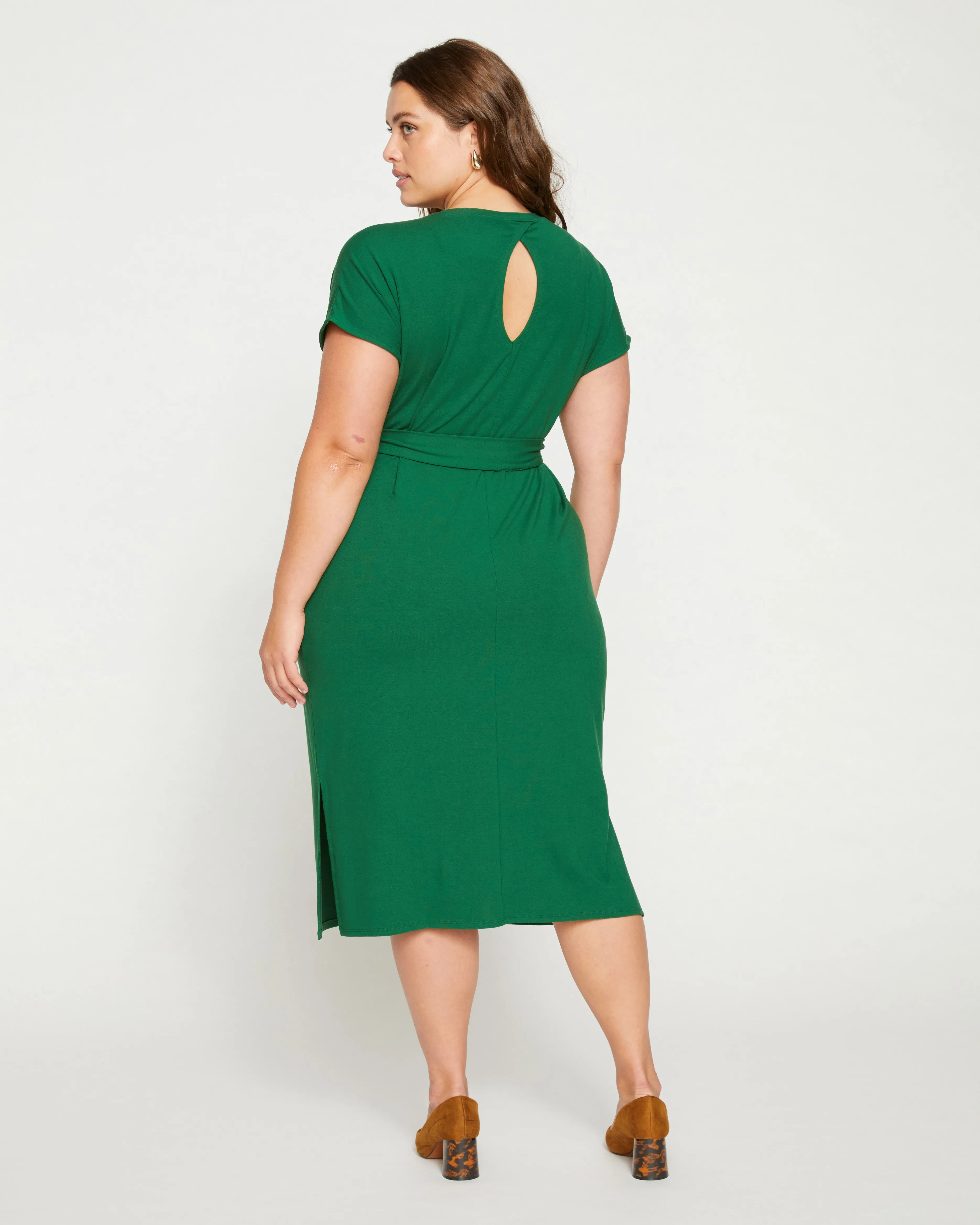 Belted Divine Jersey Dress - Irish Green sold by Universal Standard product image thumbnail 4