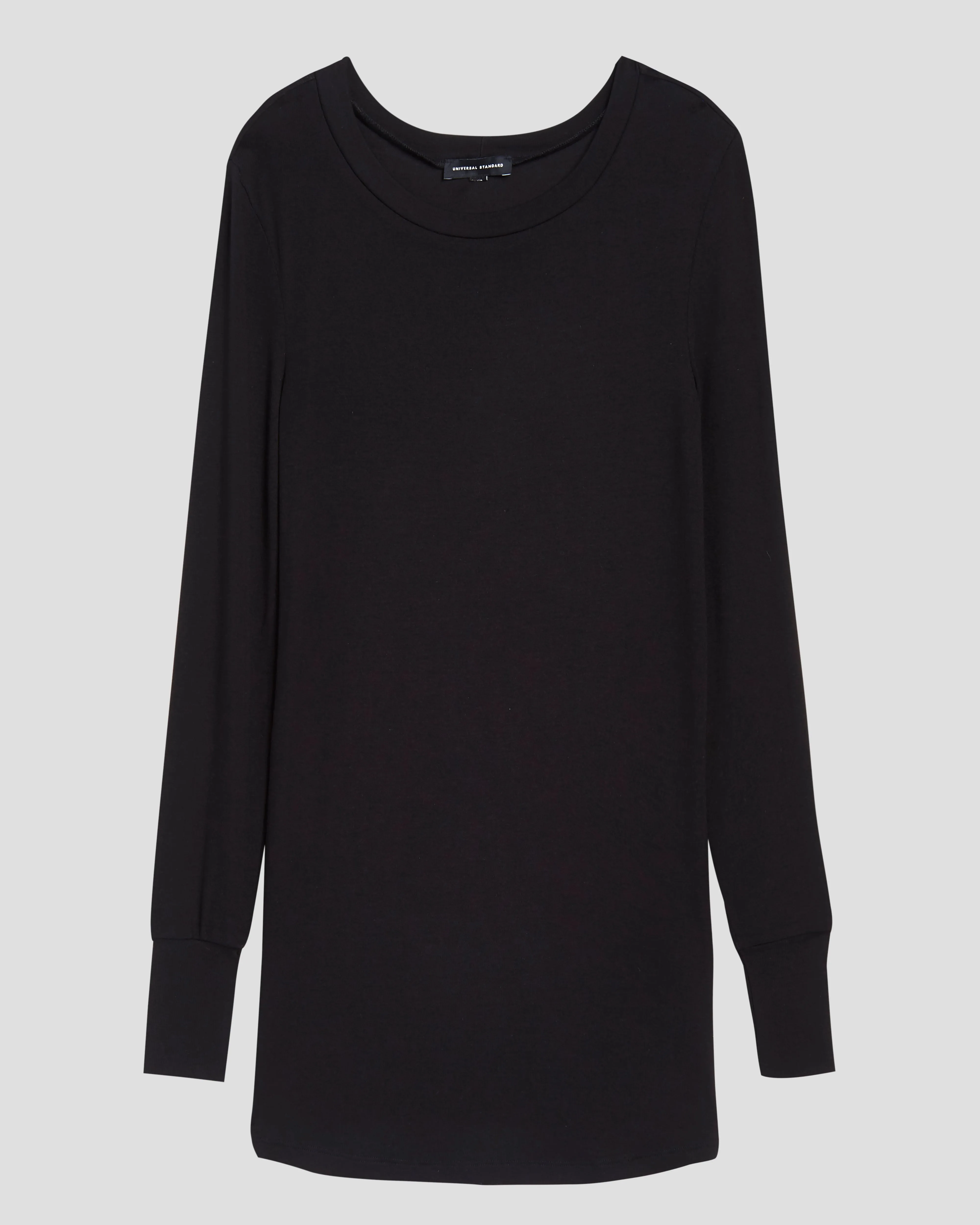 Foundation Long Sleeve Crew Neck Tee - Black sold by Universal Standard product image thumbnail 2