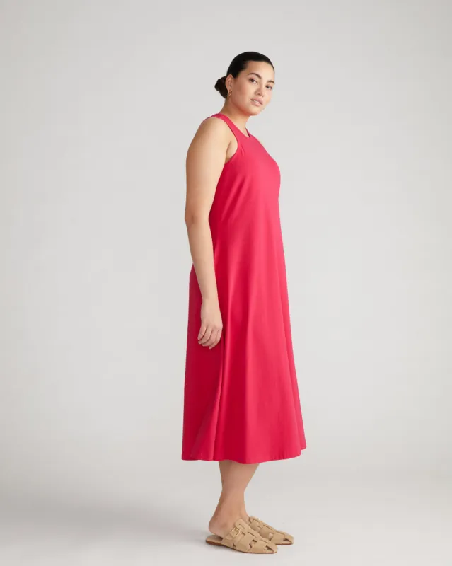 Sardinia Tank Dress - Cerise sold by Universal Standard