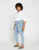 Seine High Rise Skinny Jeans 27 Inch - Distressed Light Blue sold by Universal Standard