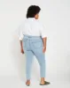 Seine High Rise Skinny Jeans 27 Inch - Distressed Light Blue sold by Universal Standard