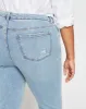 Seine High Rise Skinny Jeans 27 Inch - Distressed Light Blue sold by Universal Standard