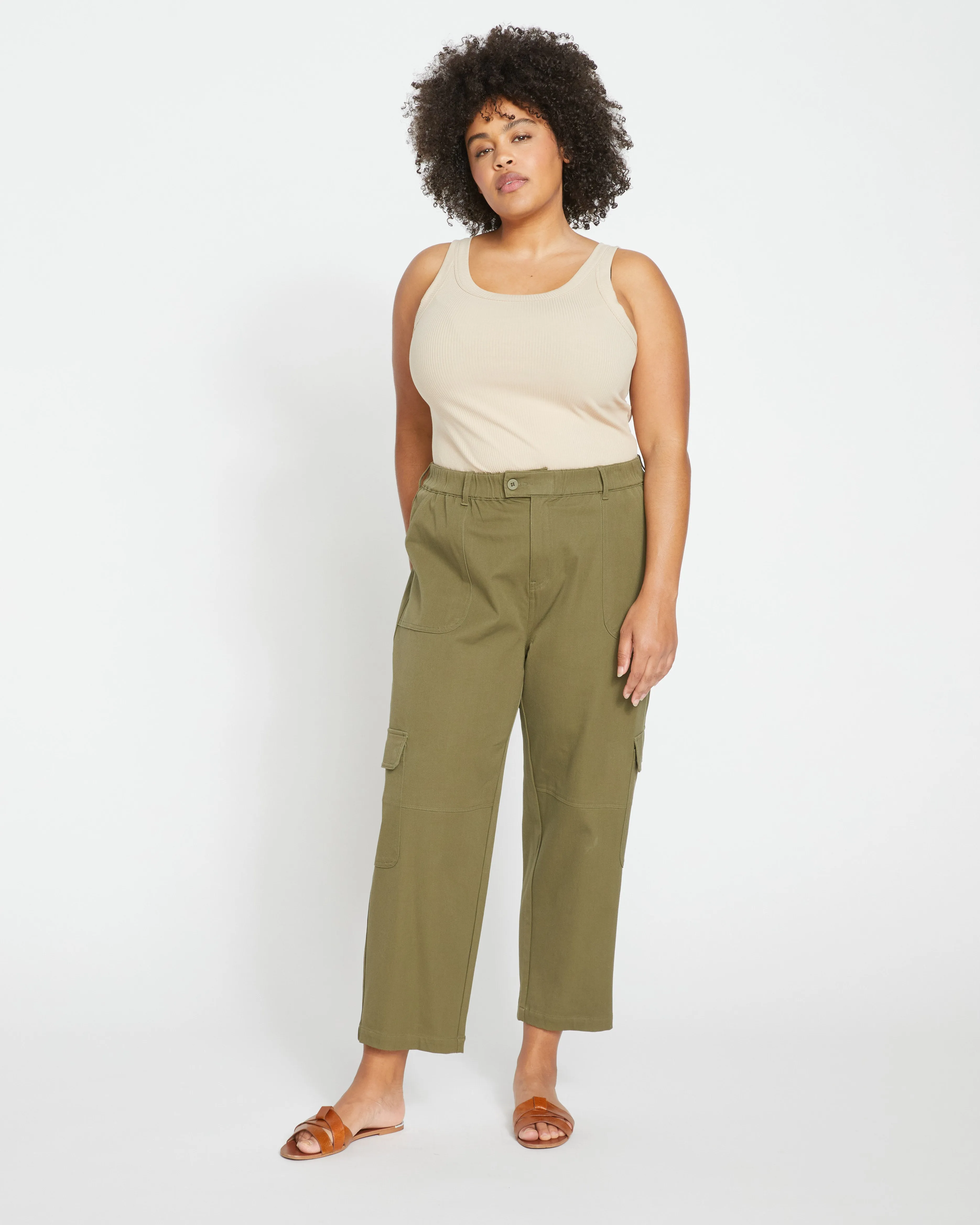 Roitfeld Ribbed Tank - Barley sold by Universal Standard product image thumbnail 2