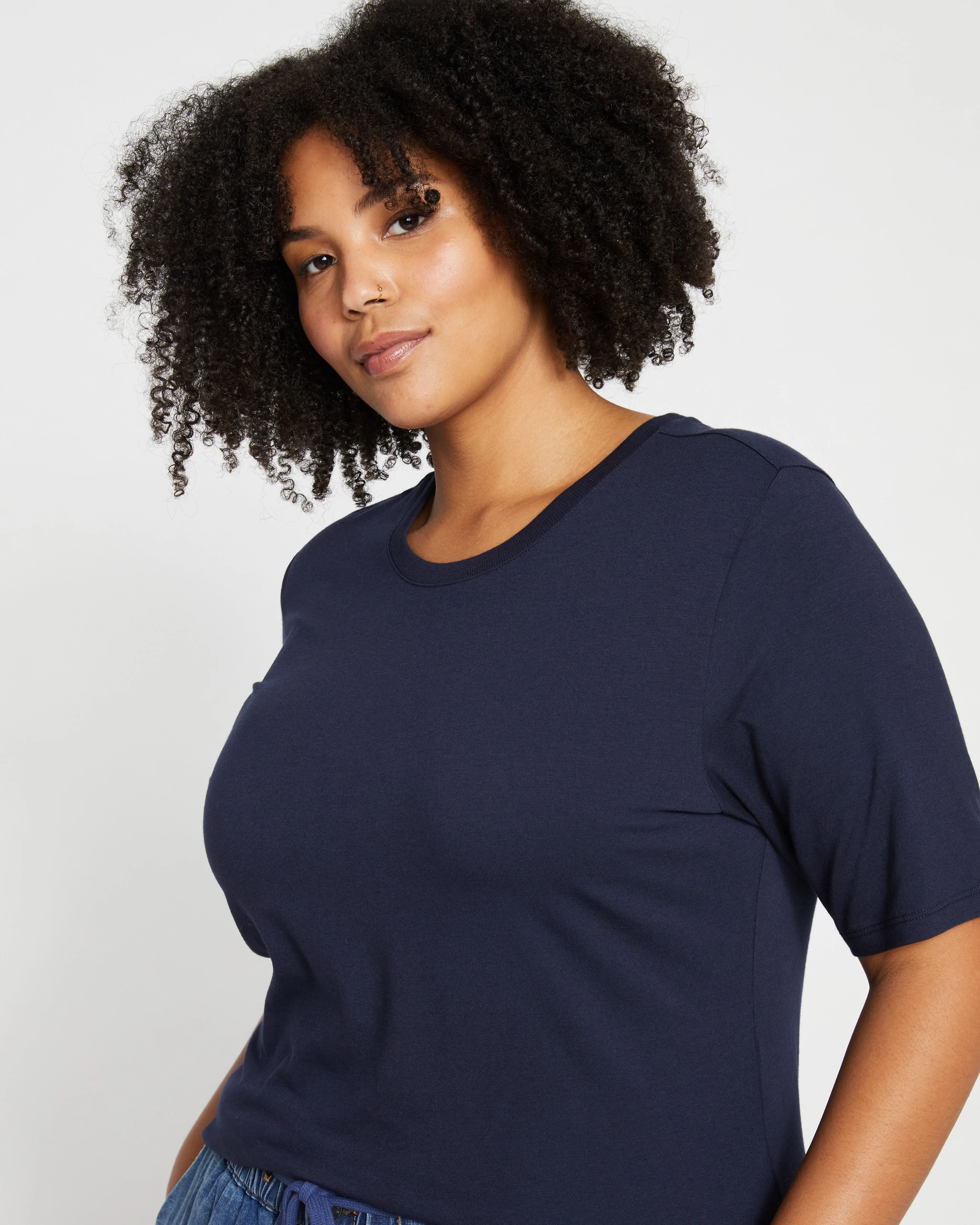 Maia Stovepipe Sleeve Tee - Midnight sold by Universal Standard product image thumbnail 2