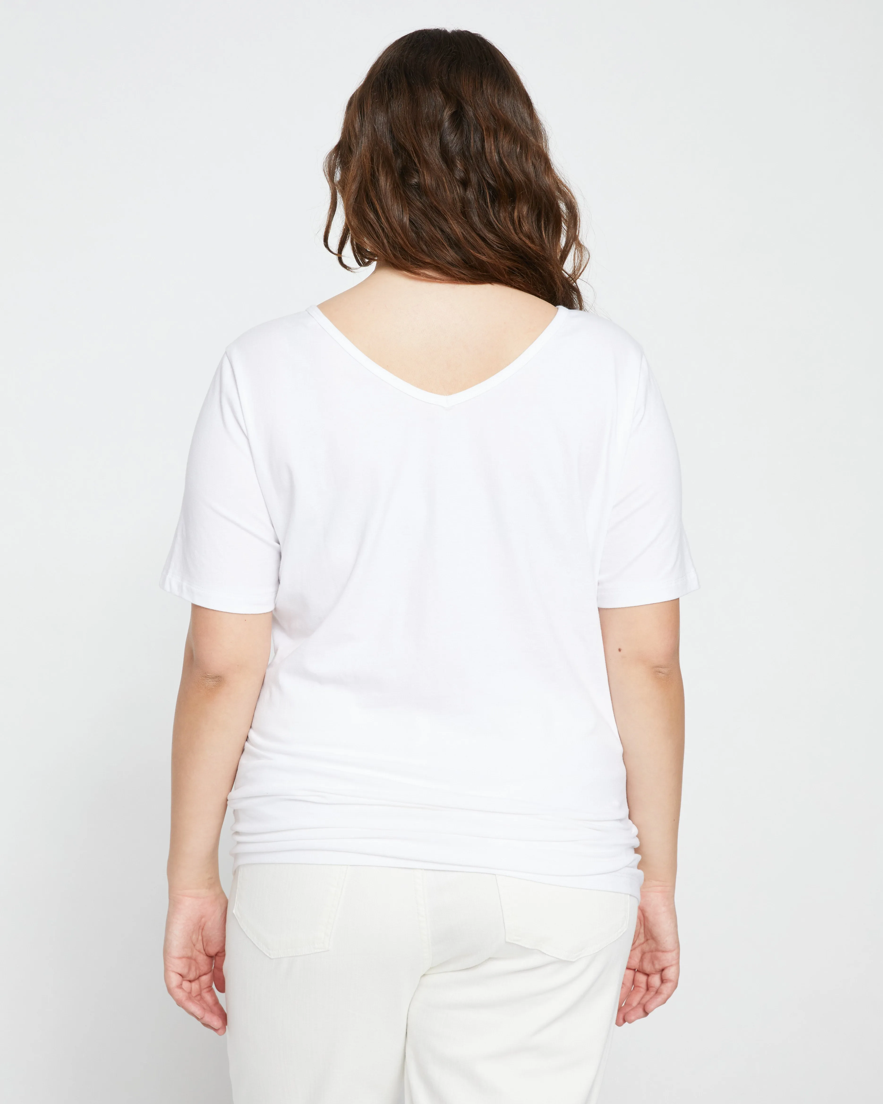 Double V Tee - White sold by Universal Standard product image thumbnail 4