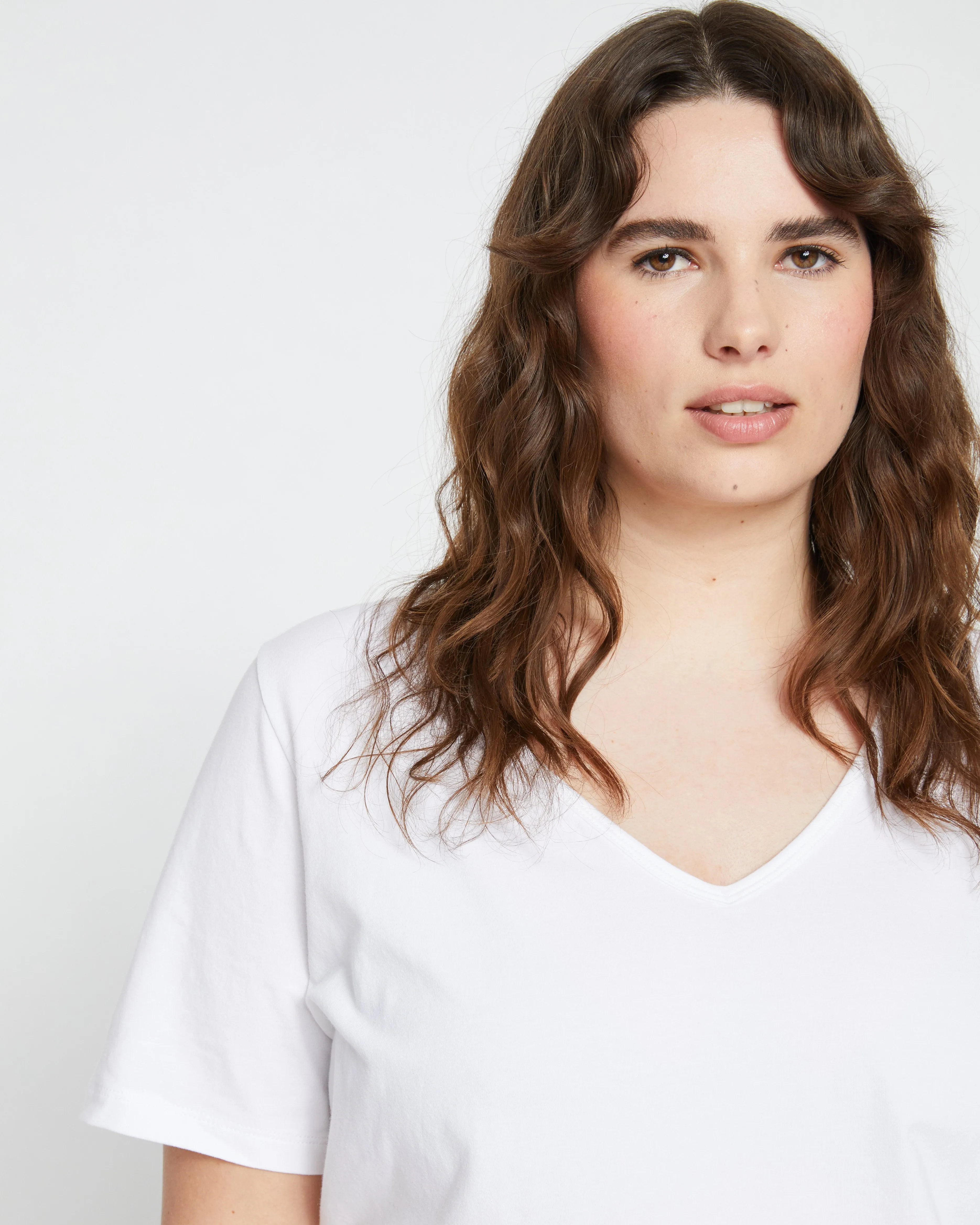 Double V Tee - White sold by Universal Standard product image thumbnail 2