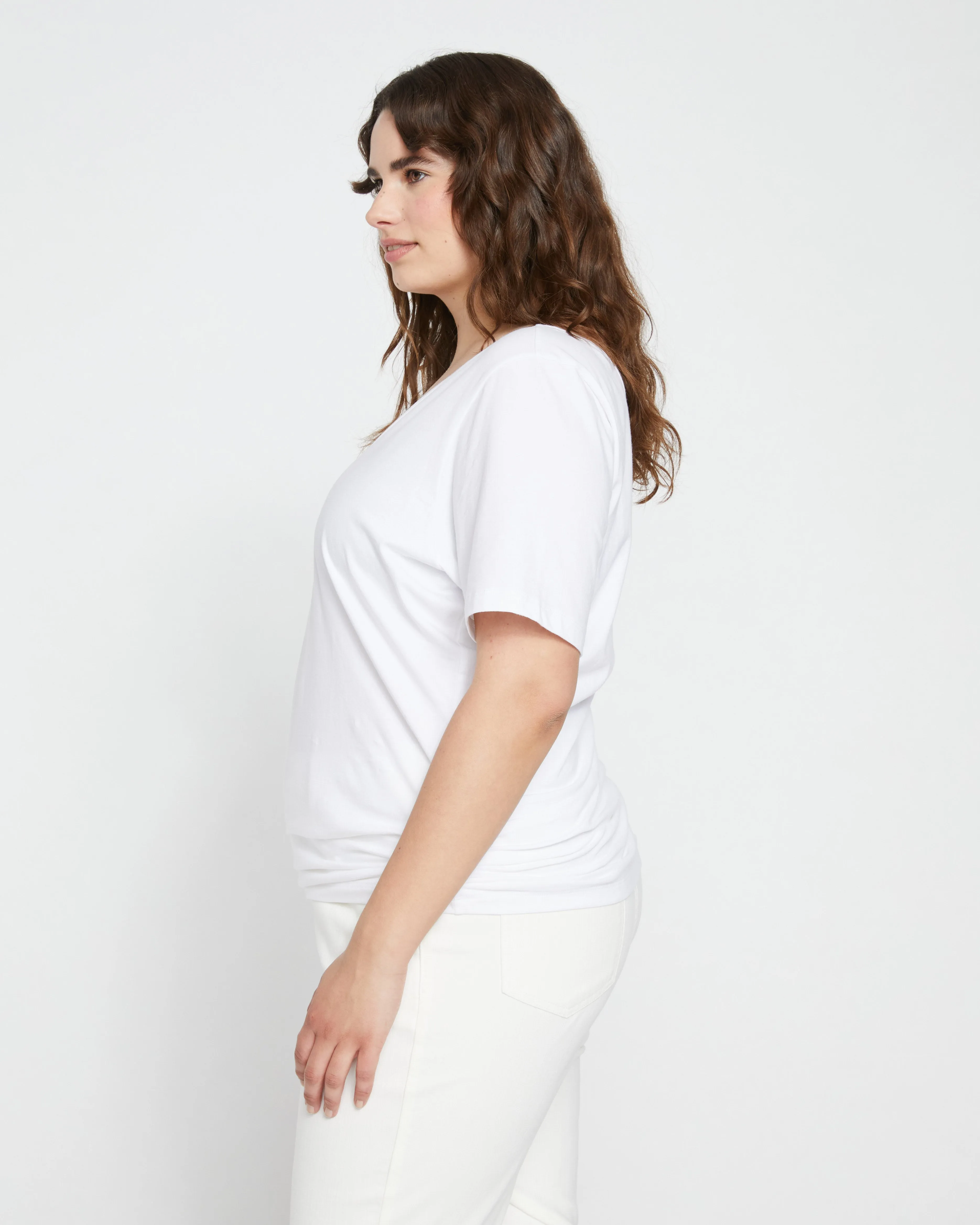 Double V Tee - White sold by Universal Standard product image thumbnail 3