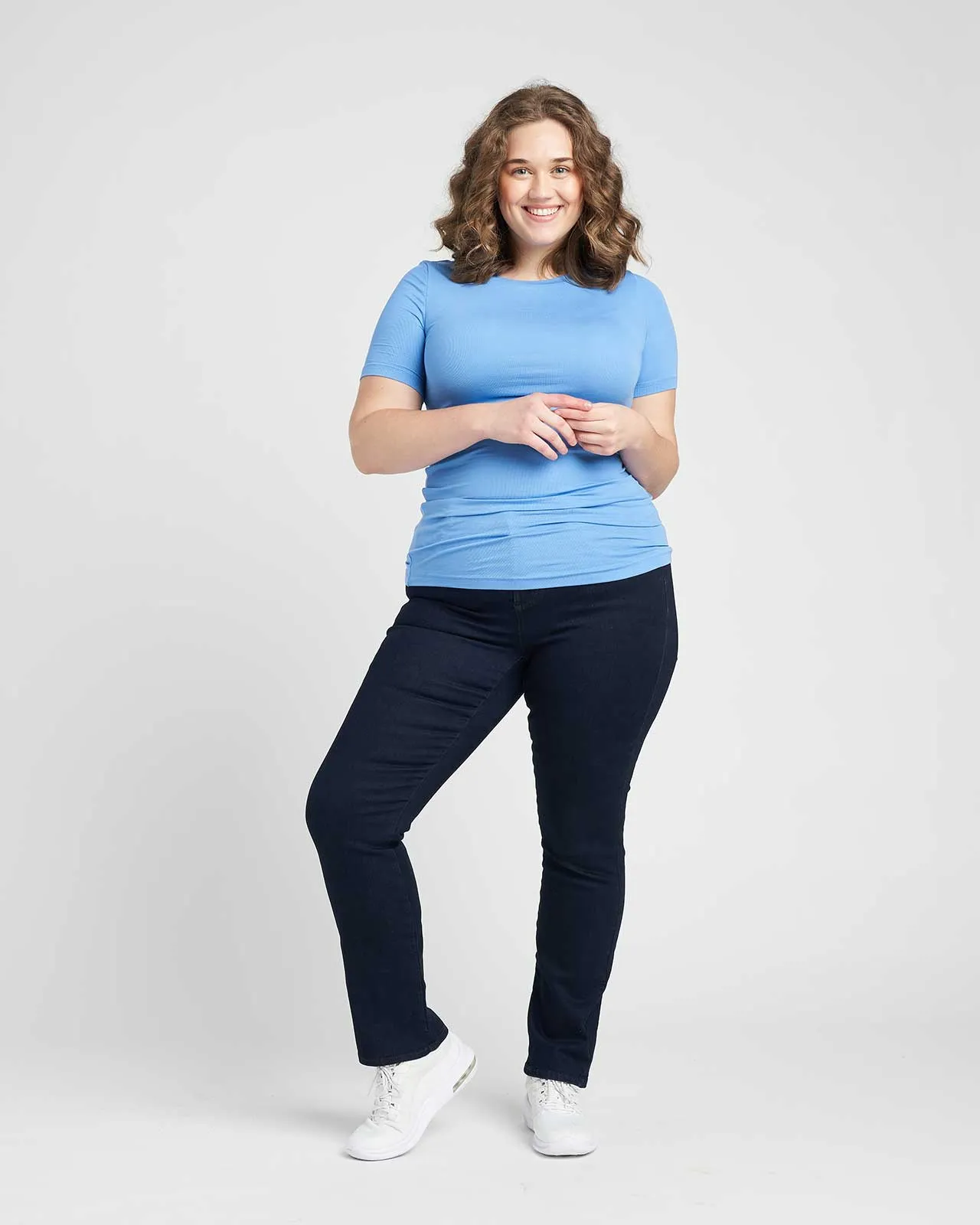 Foundation Short Sleeve Crew Neck Tee - Marina sold by Universal Standard product image thumbnail 4