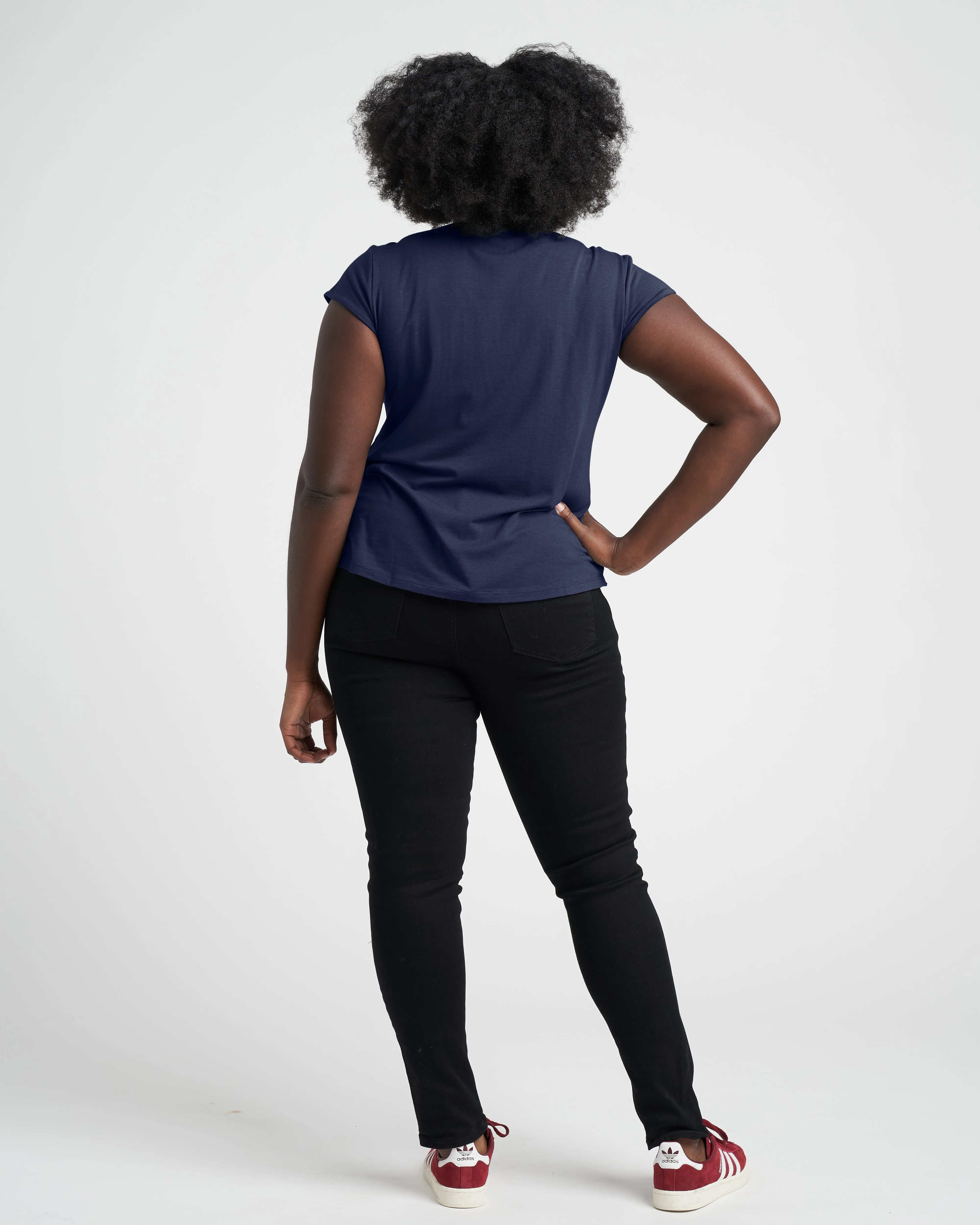 Ashley Cap Sleeve Tee - Midnight sold by Universal Standard product image thumbnail 4