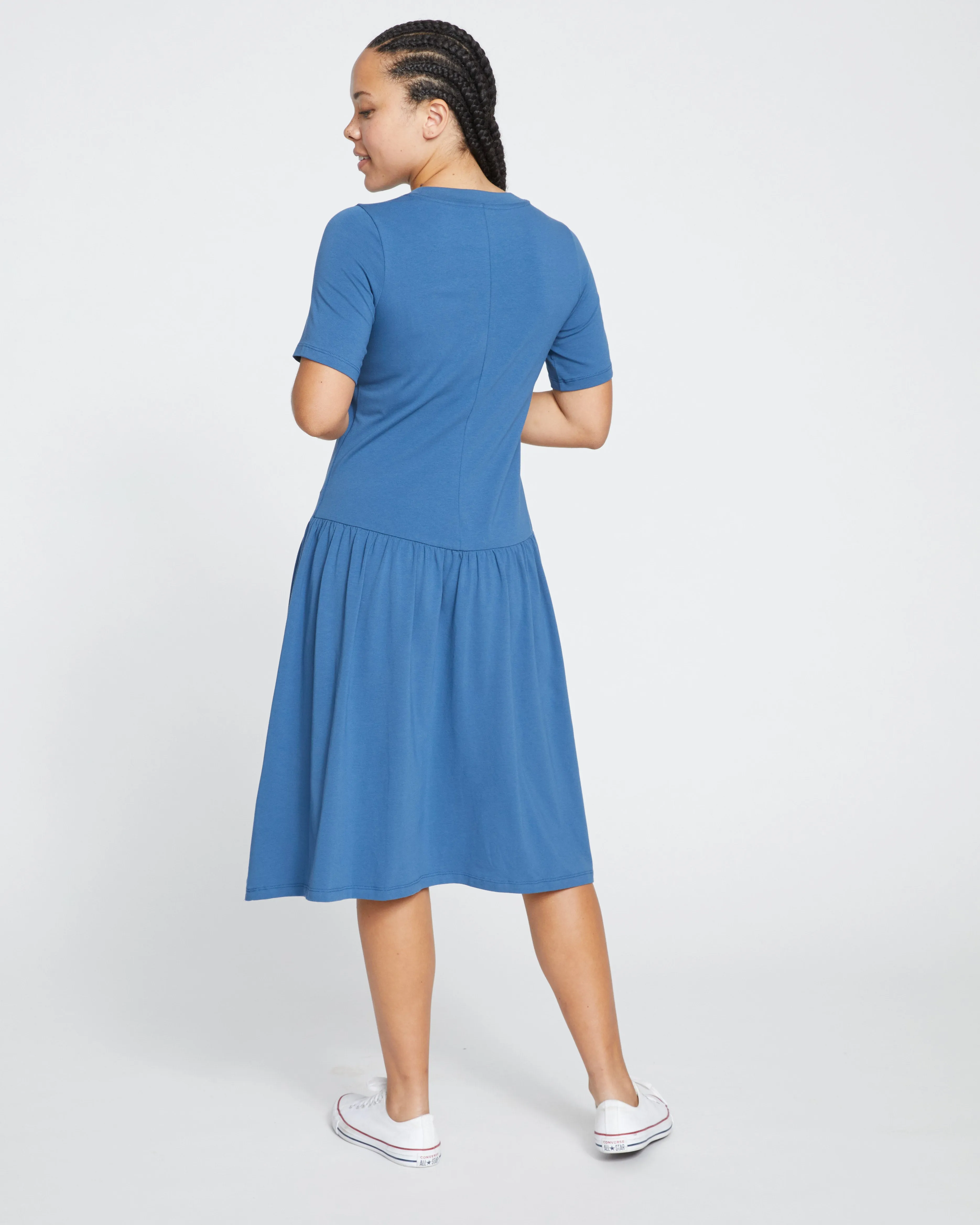 Sunday Garden T-Shirt Dress - Bleu Scolaire sold by Universal Standard product image thumbnail 4