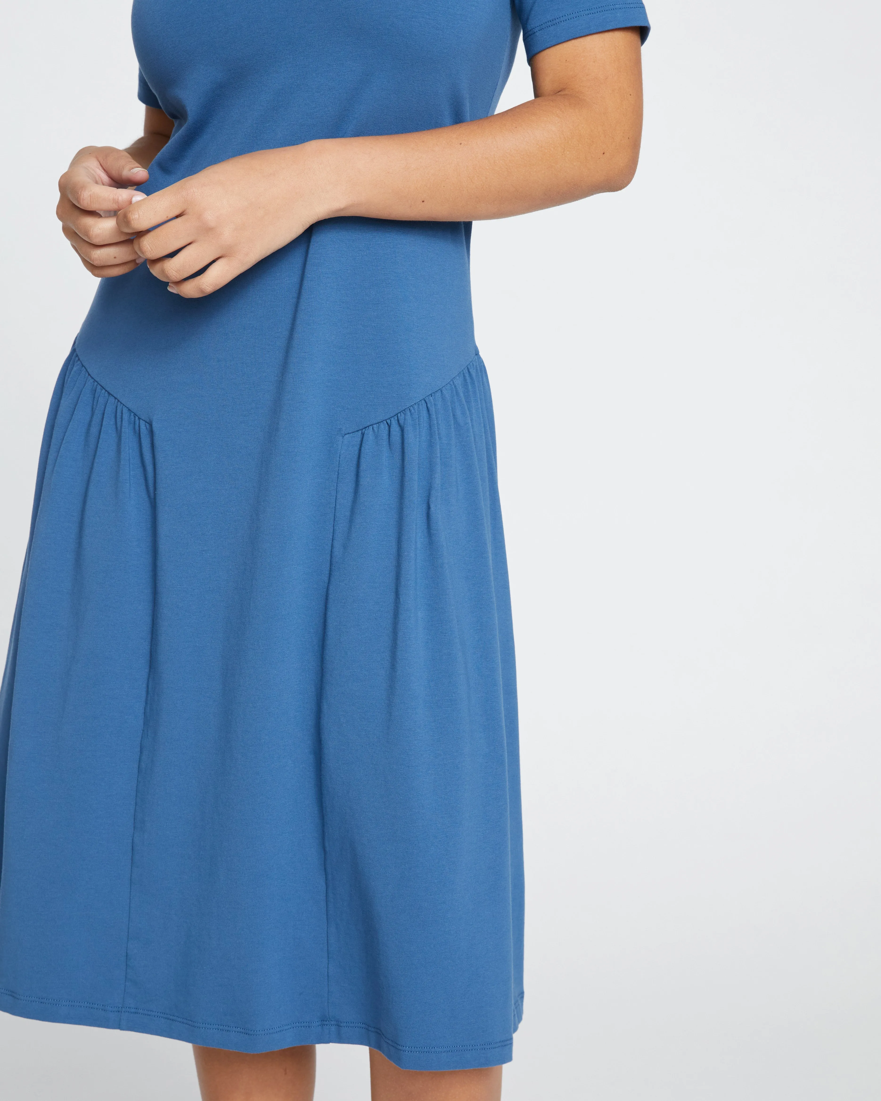 Sunday Garden T-Shirt Dress - Bleu Scolaire sold by Universal Standard product image thumbnail 2