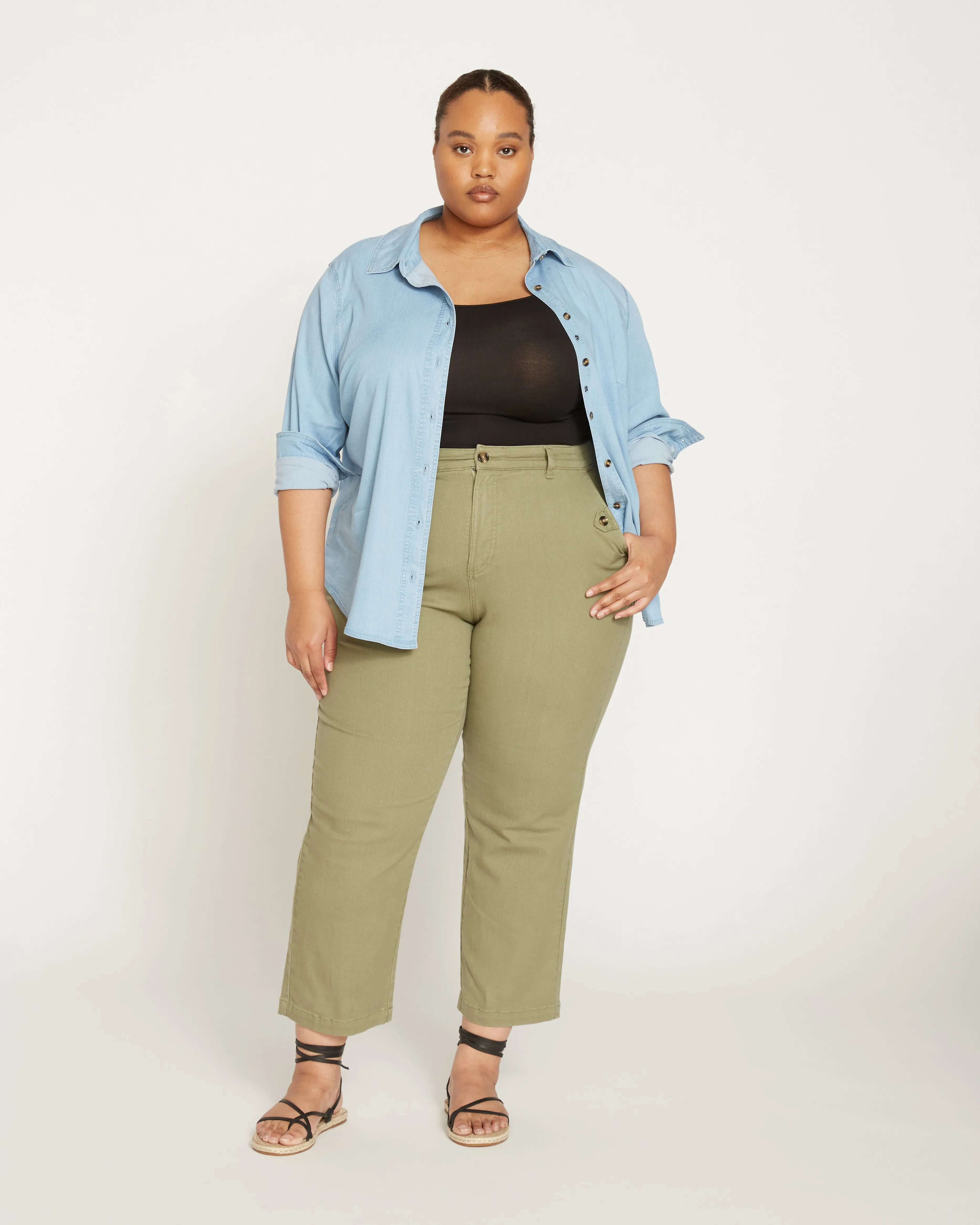 Casual Twill Pants - Pistachio sold by Universal Standard