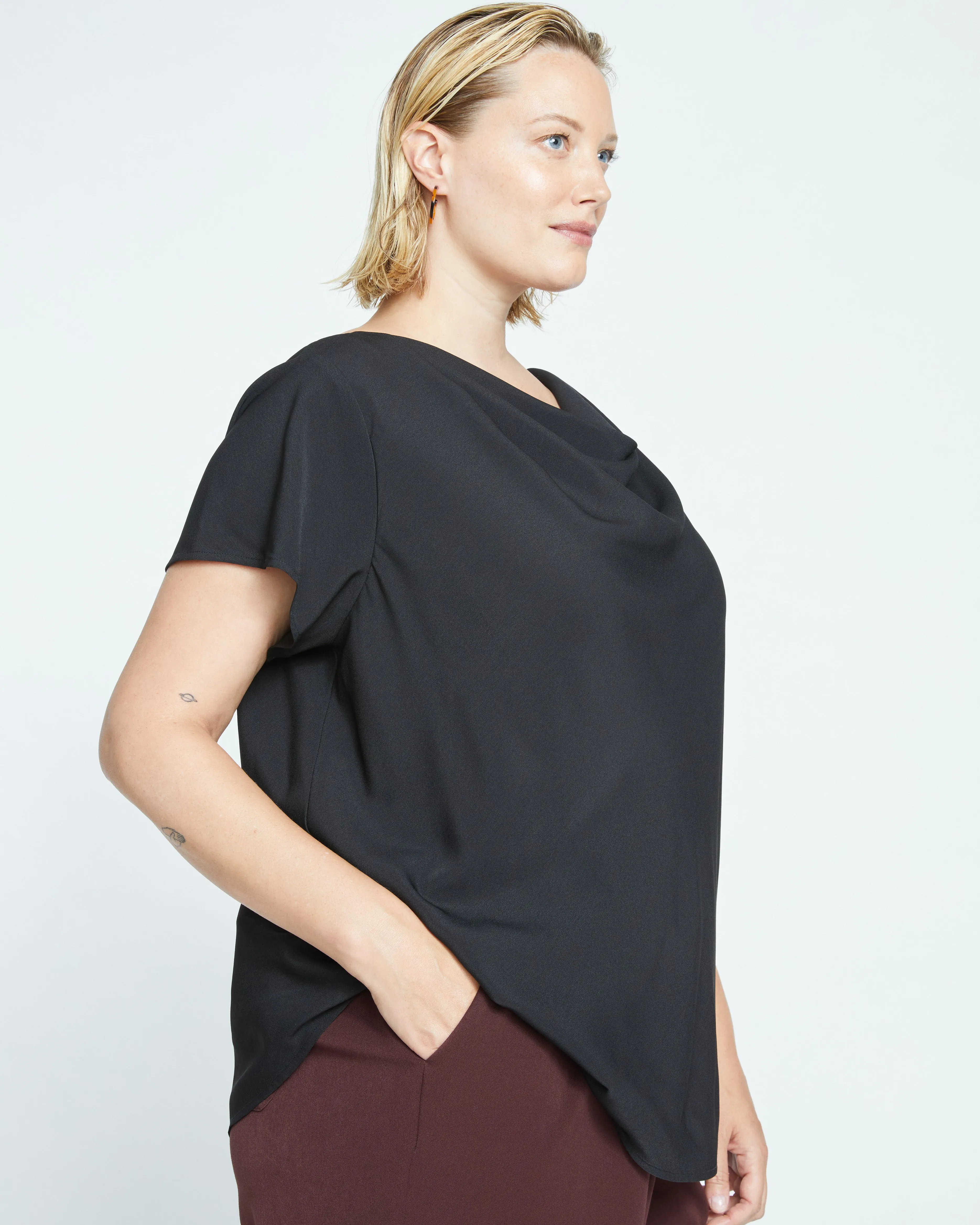 Better-Than-Silk Shell Top - Black sold by Universal Standard product image thumbnail 3