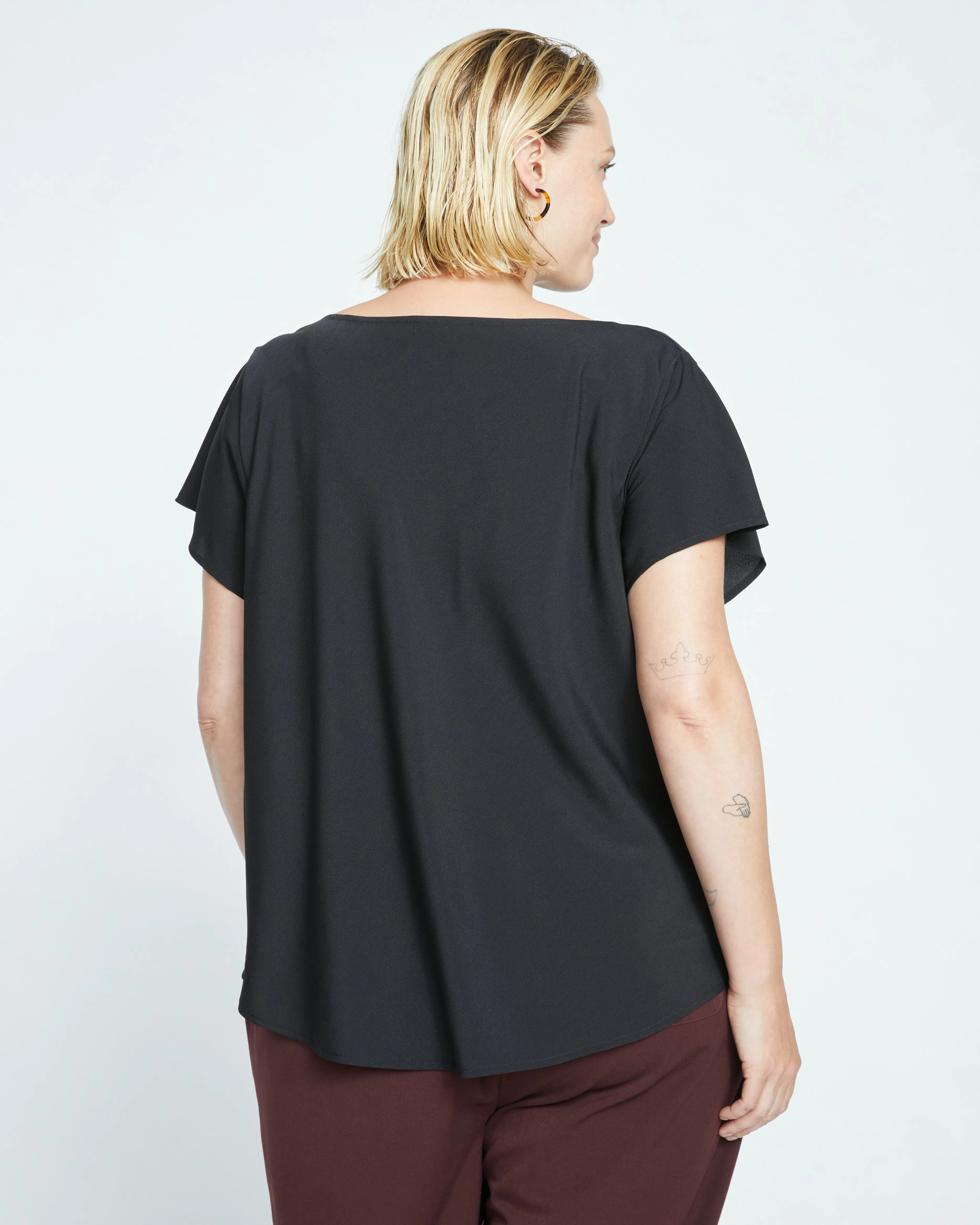 Better-Than-Silk Shell Top - Black sold by Universal Standard product image thumbnail 4