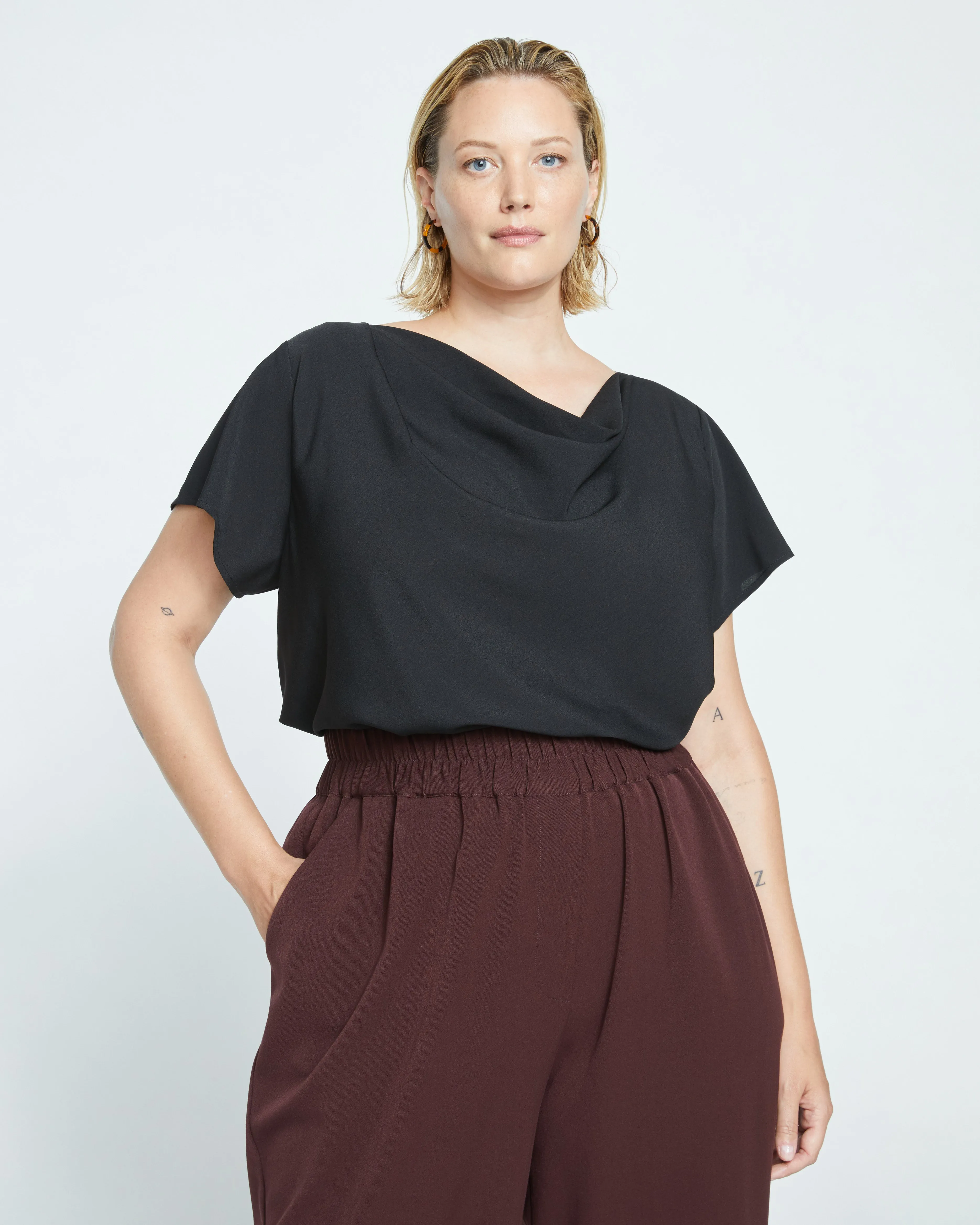 Better-Than-Silk Shell Top - Black sold by Universal Standard product image thumbnail 2
