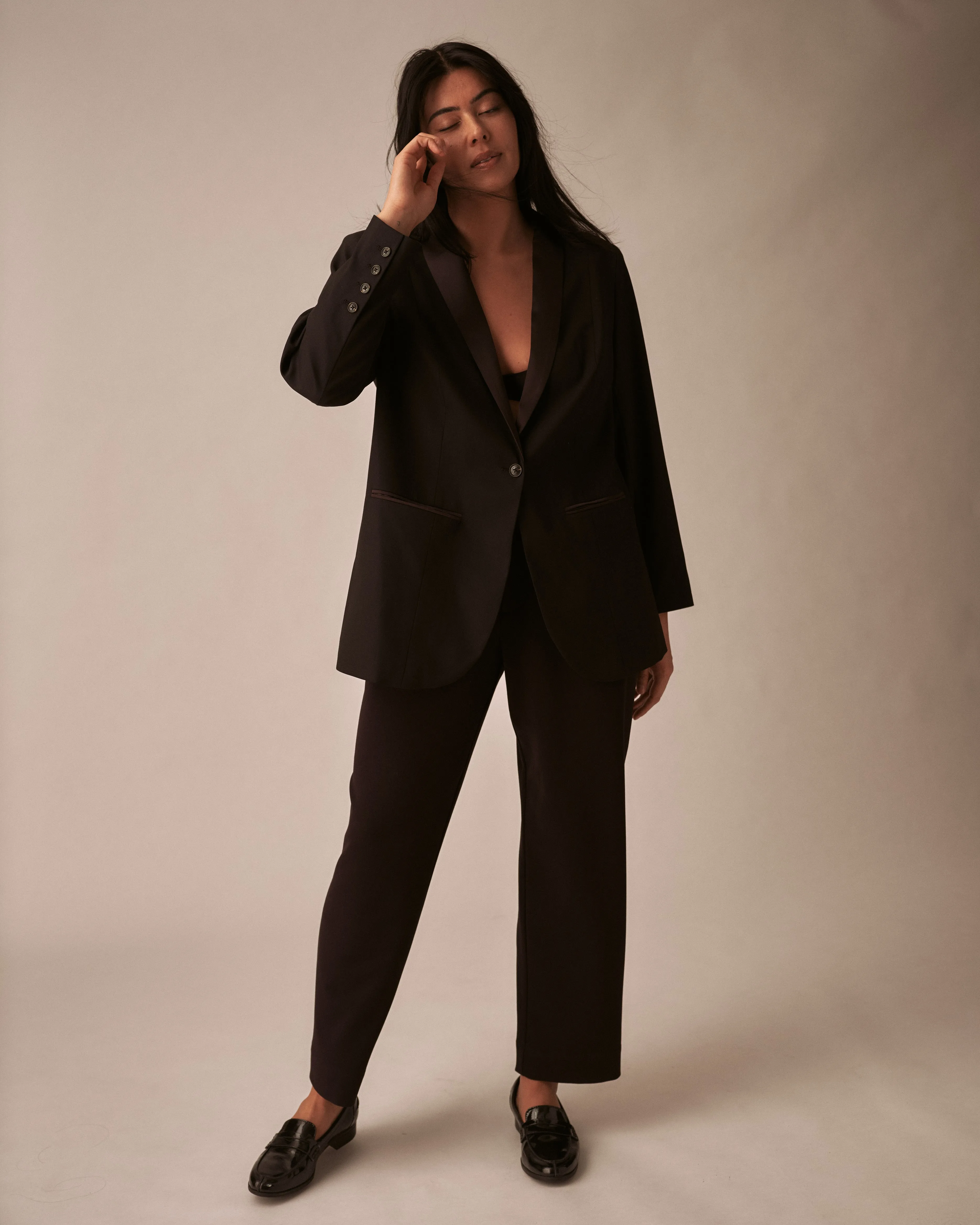 Henning x US Irving Suit Pants - Black sold by Universal Standard