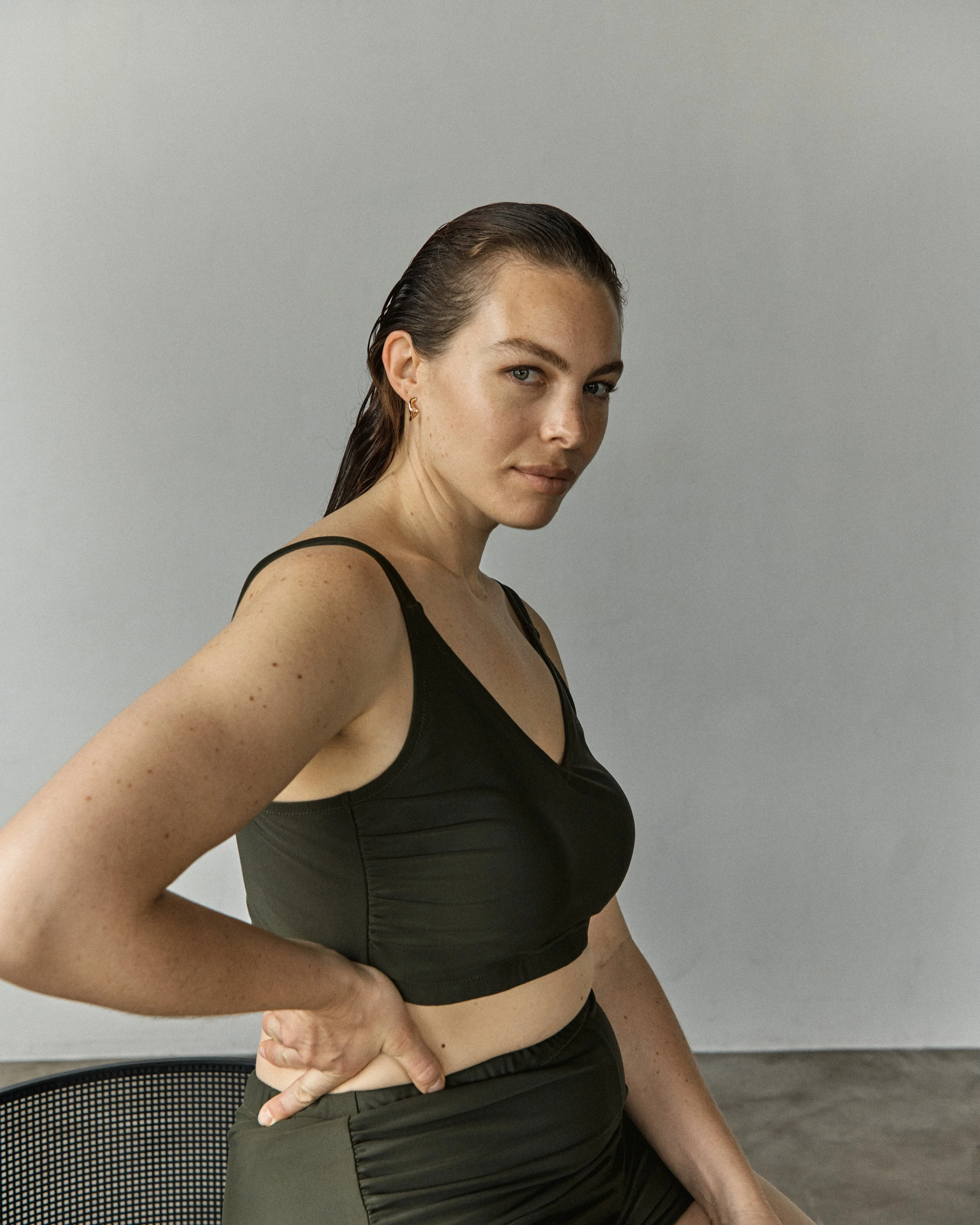 The Sport Bikini Top - Nori sold by Universal Standard