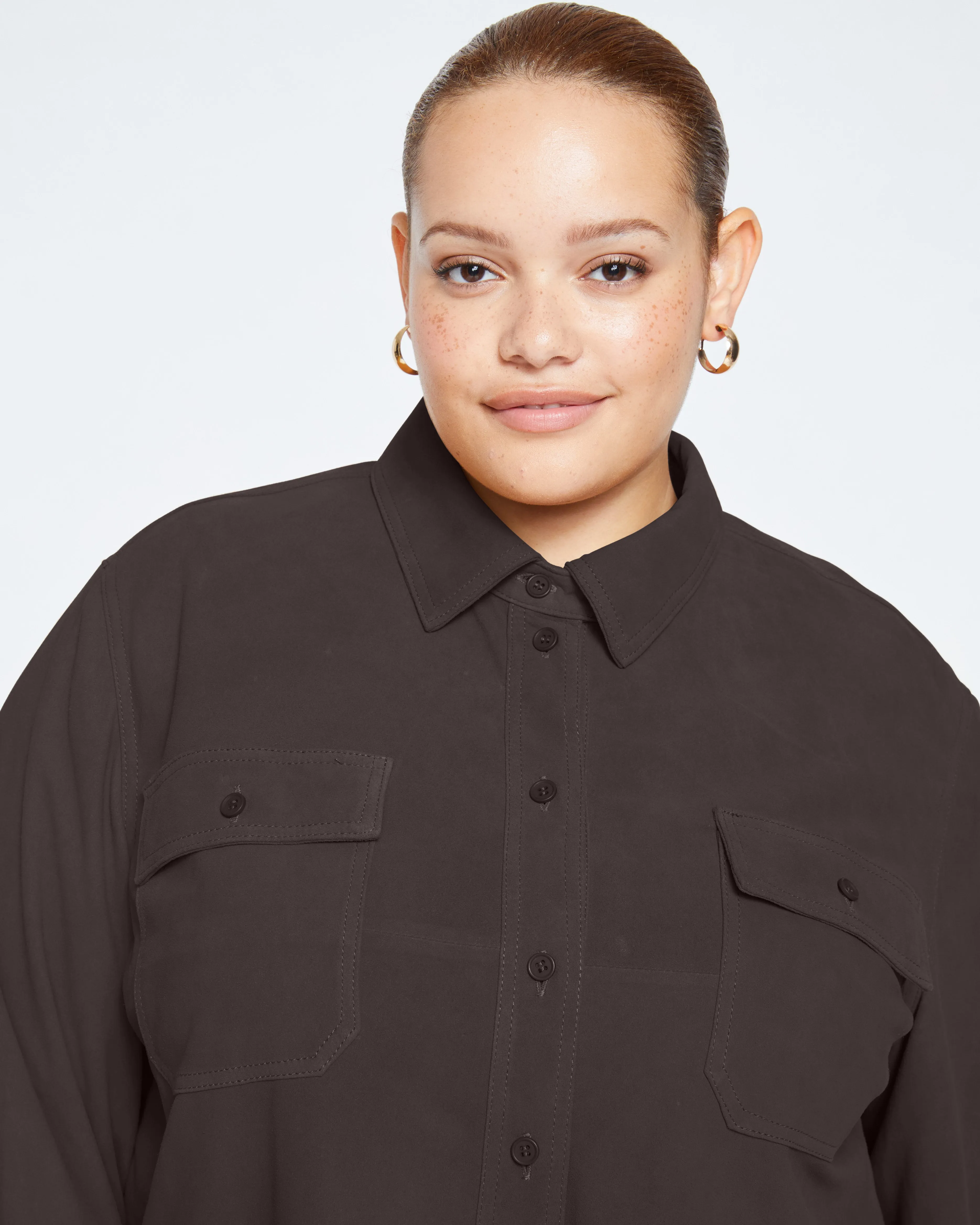 Suede Greenwich Jacket - Earth sold by Universal Standard product image thumbnail 2