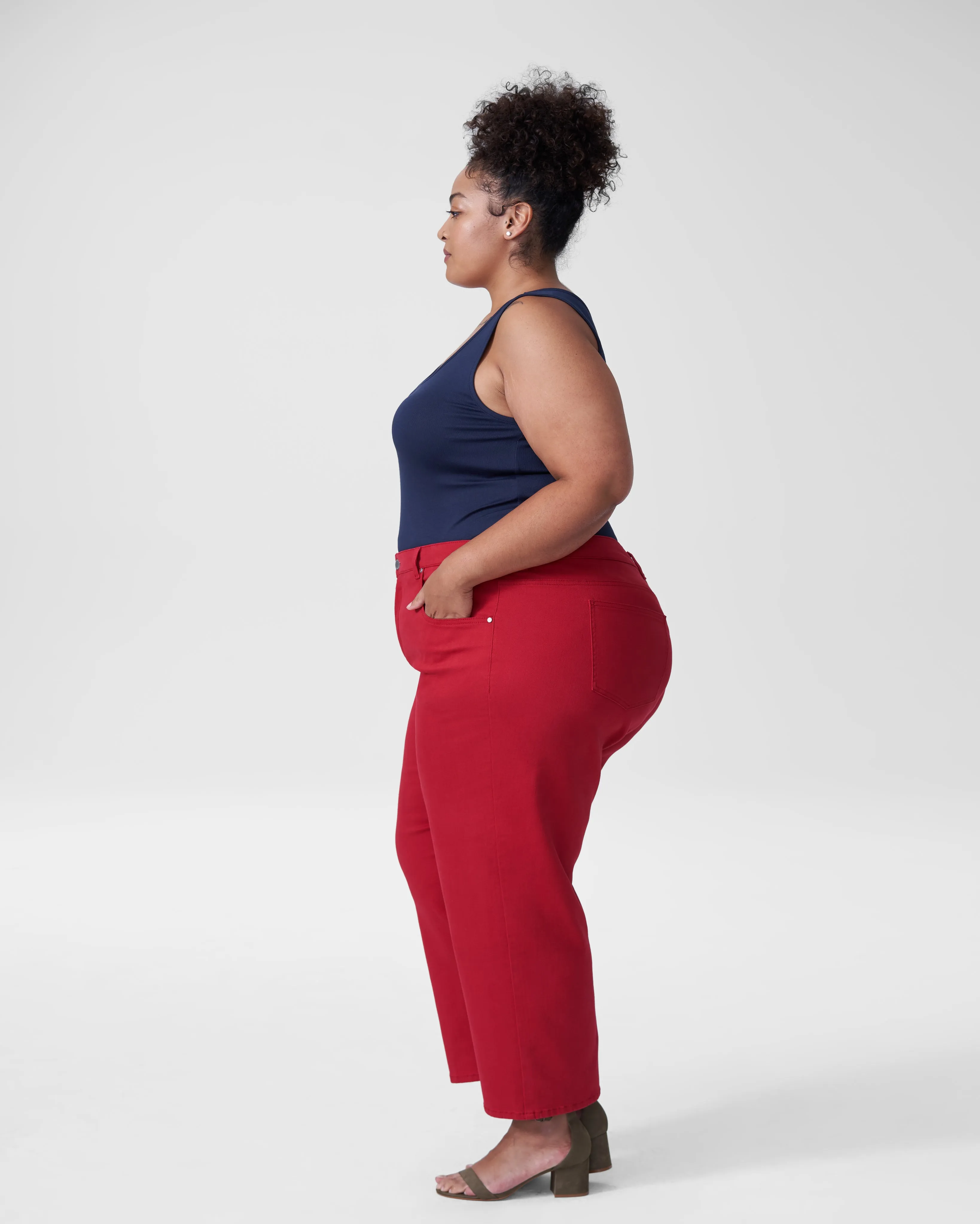 Bae Boyfriend Crop Jeans - Red Dahlia sold by Universal Standard product image thumbnail 3