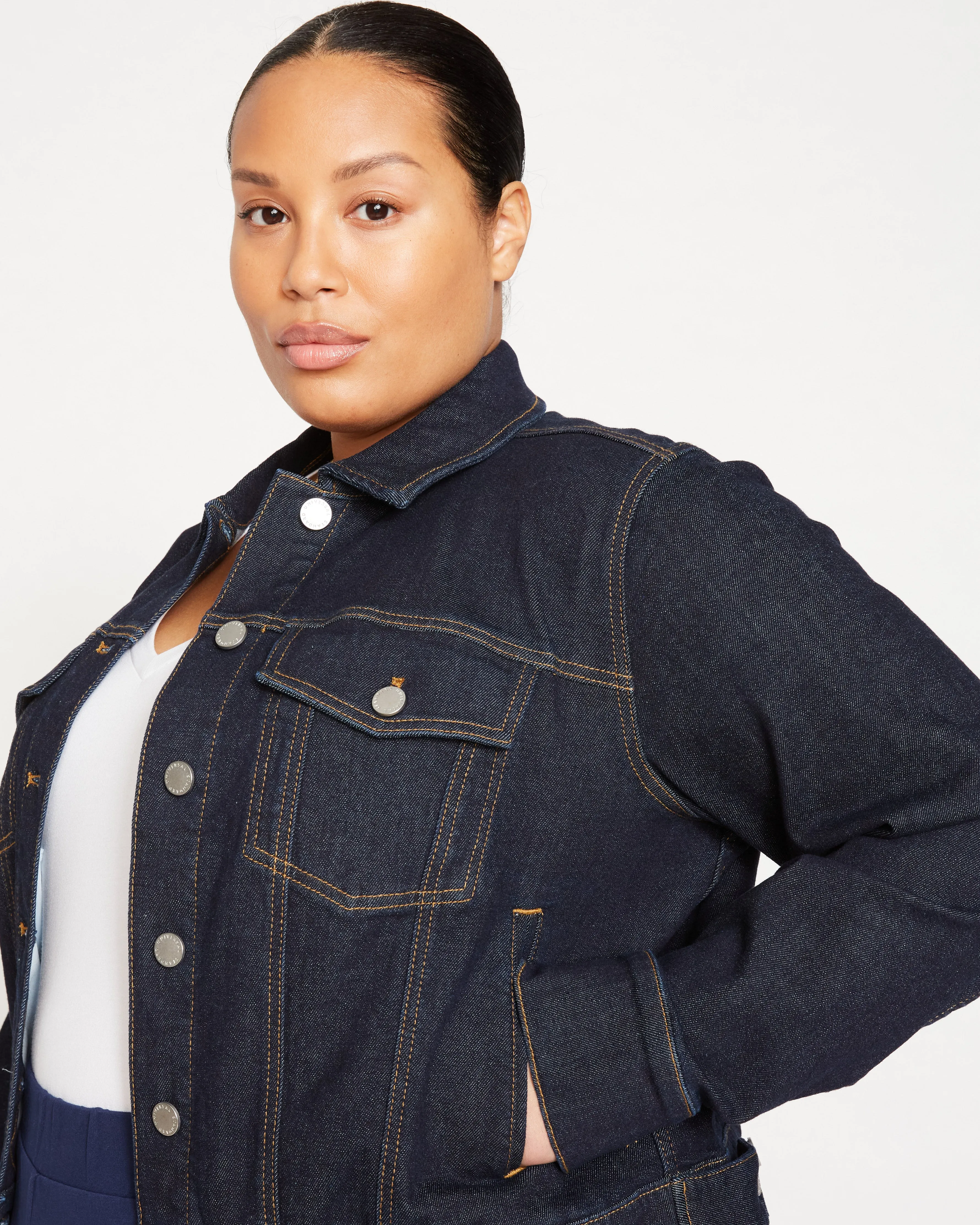 Kelsey Denim Jacket - Vintage Indigo Selvedge sold by Universal Standard product image thumbnail 4