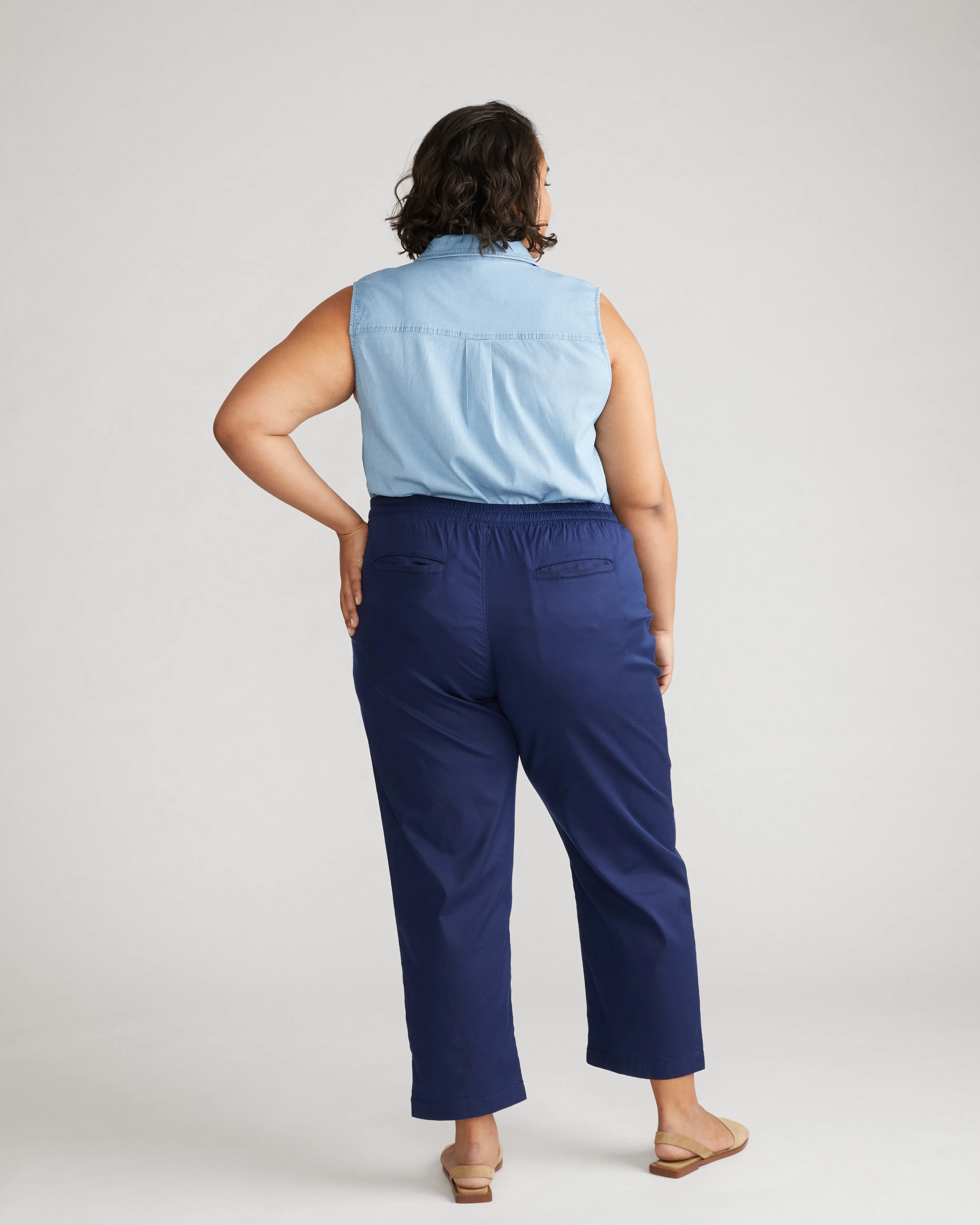 Perfect Tencel Chambray Off-Duty Pants - Cerulean sold by Universal Standard product image thumbnail 3