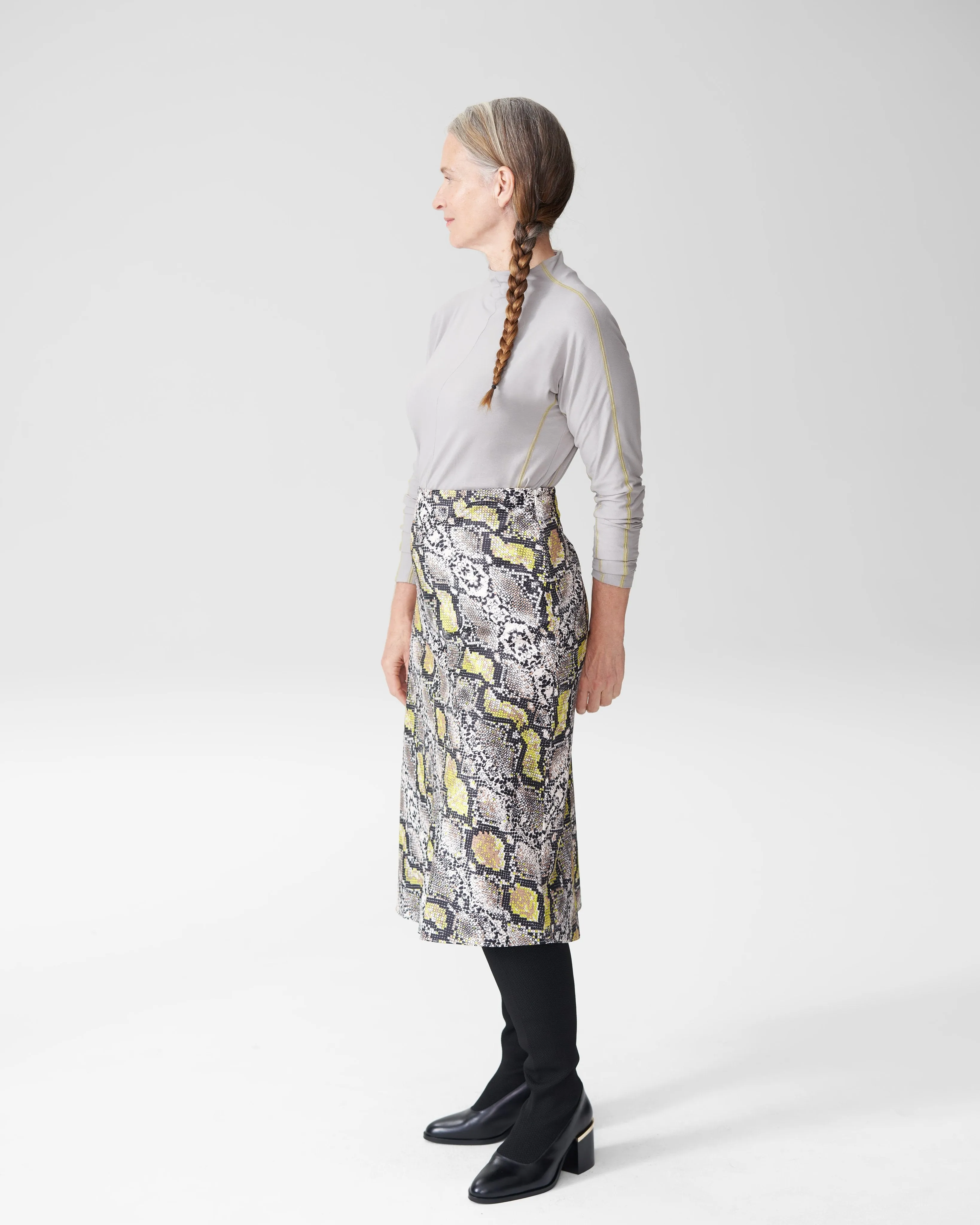 Ali Long Sleeve Contrast Stitch Top - Grey sold by Universal Standard product image thumbnail 3