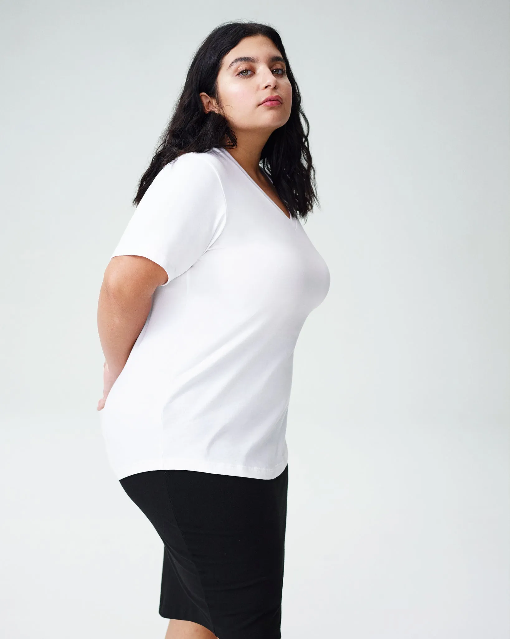 Petite V Rex - White sold by Universal Standard product image thumbnail 4