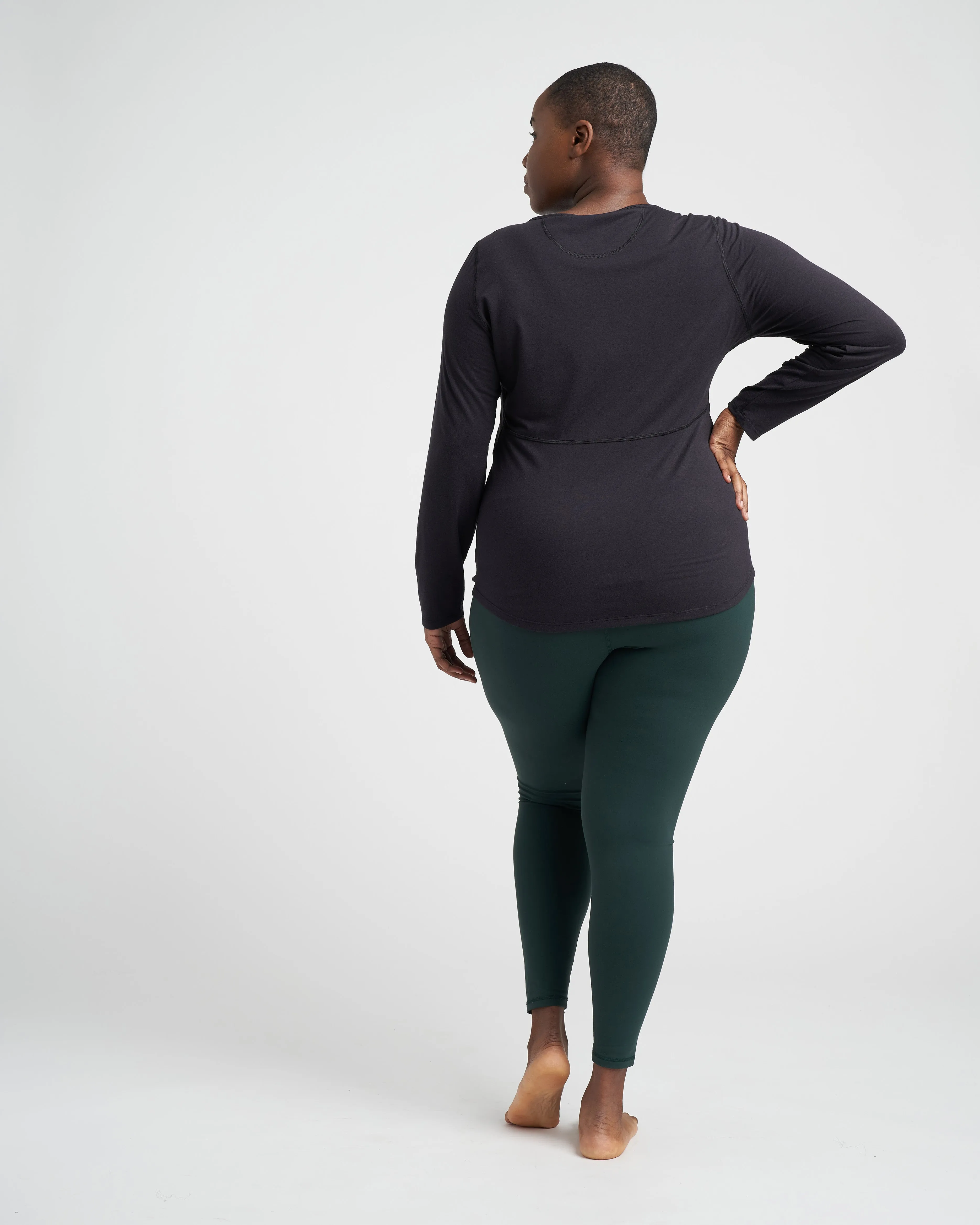 Mia Long Sleeve Movement Tee - Black sold by Universal Standard product image thumbnail 3