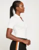 Apero Liquid Jersey Polo Top - White sold by Universal Standard