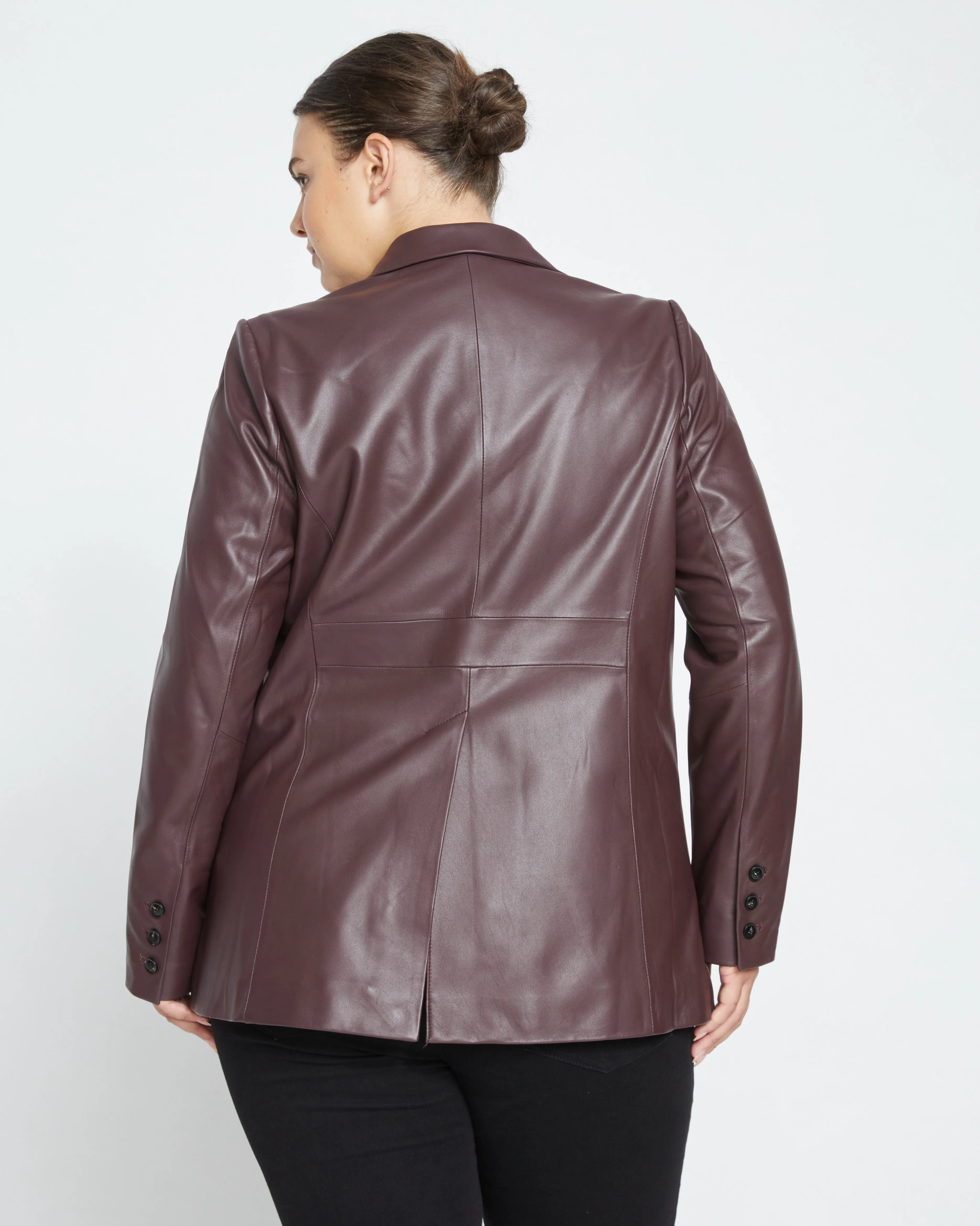Davis Leather Blazer - Brulee sold by Universal Standard product image thumbnail 5