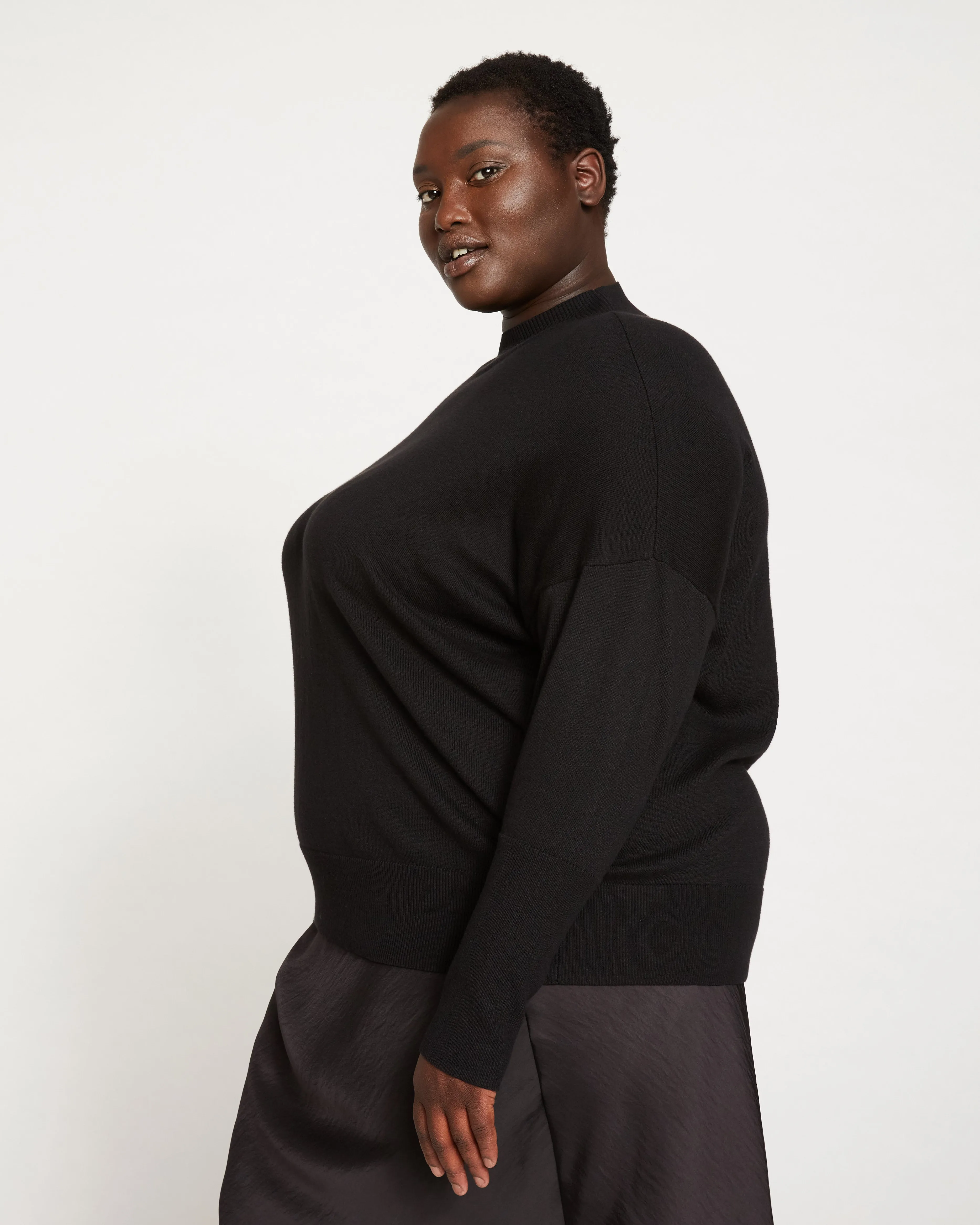 Drapey Dolman Tee - Black sold by Universal Standard product image thumbnail 2