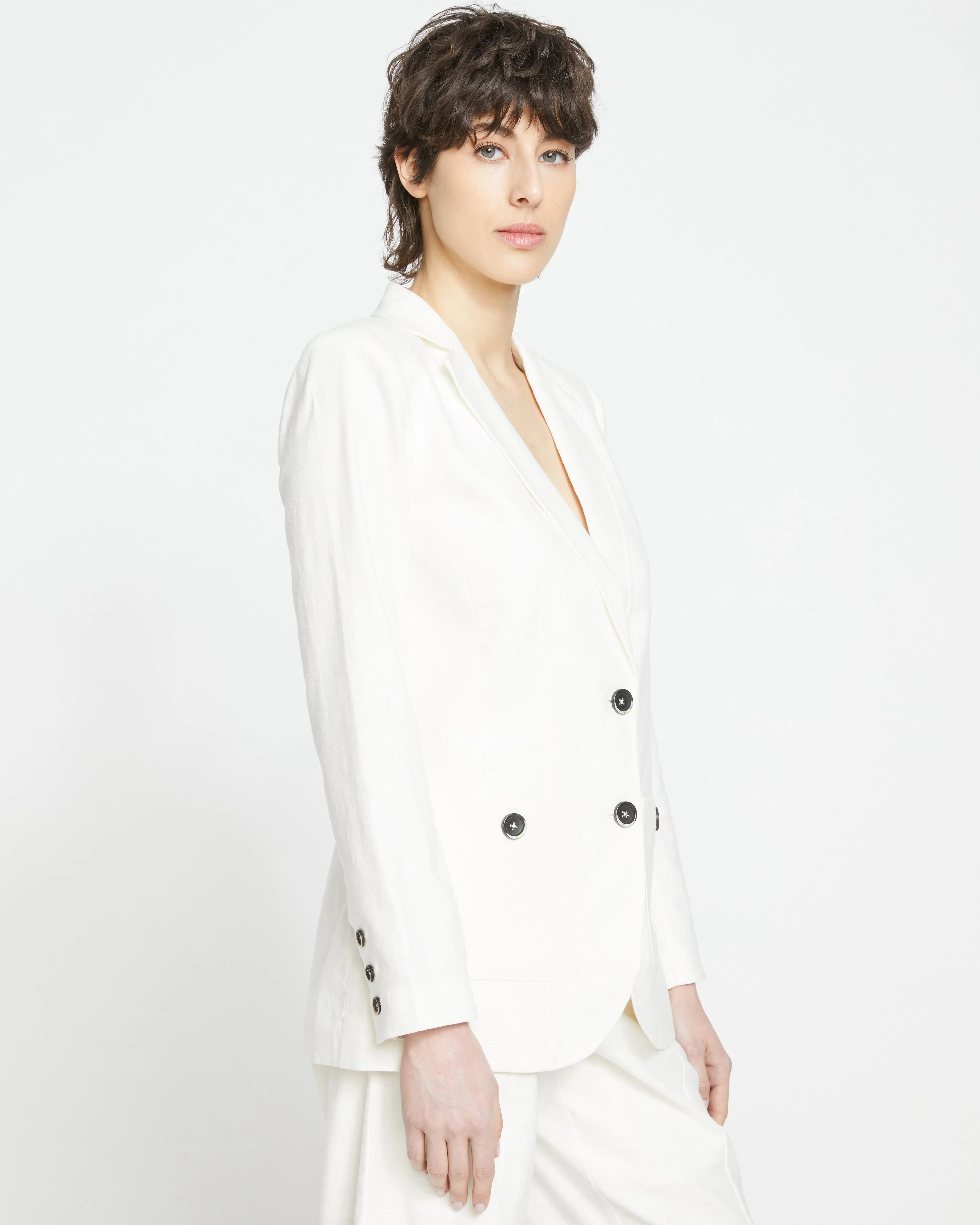 Coastal Linen Blazer - White sold by Universal Standard product image thumbnail 4