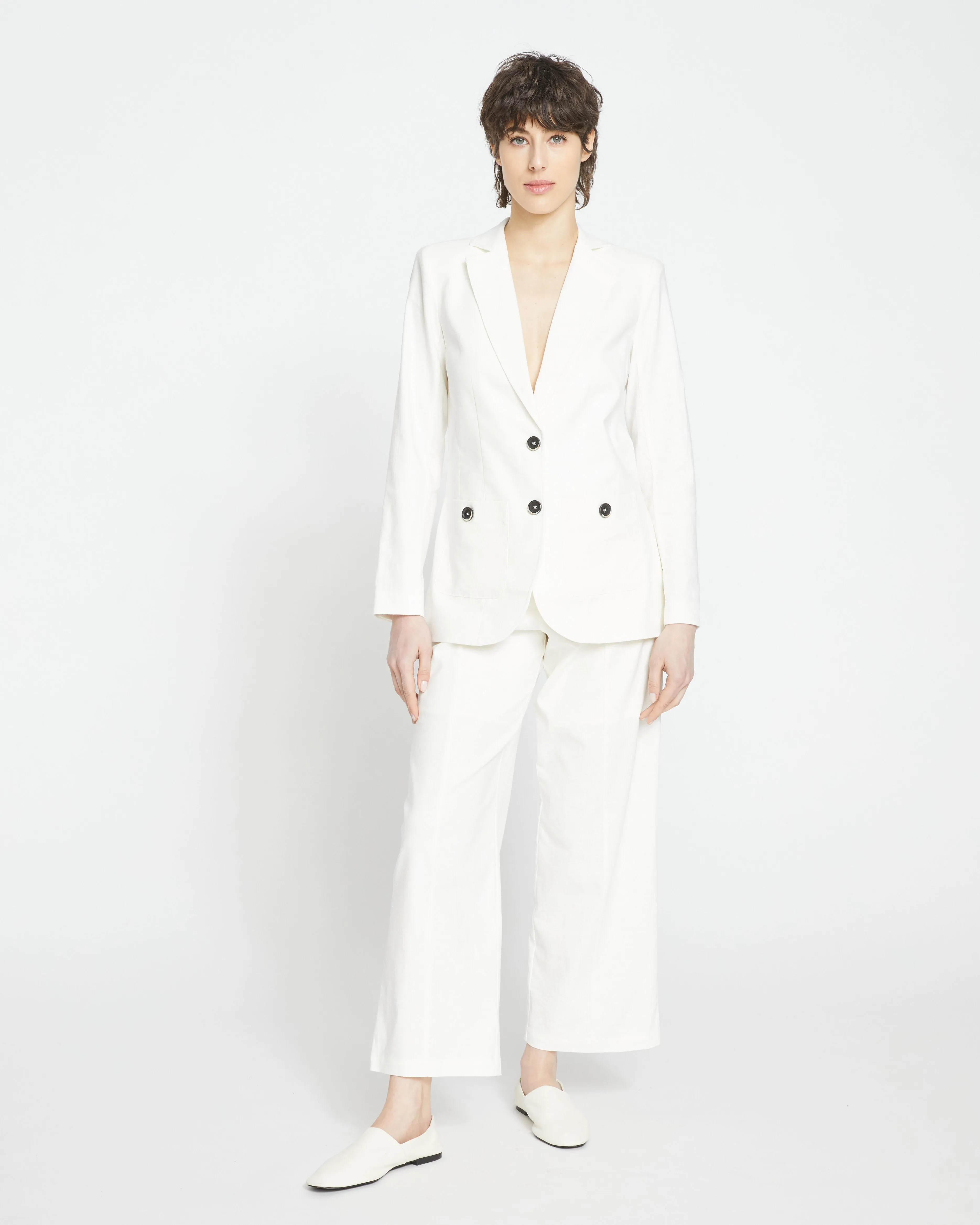 Coastal Linen Blazer - White sold by Universal Standard product image thumbnail 2