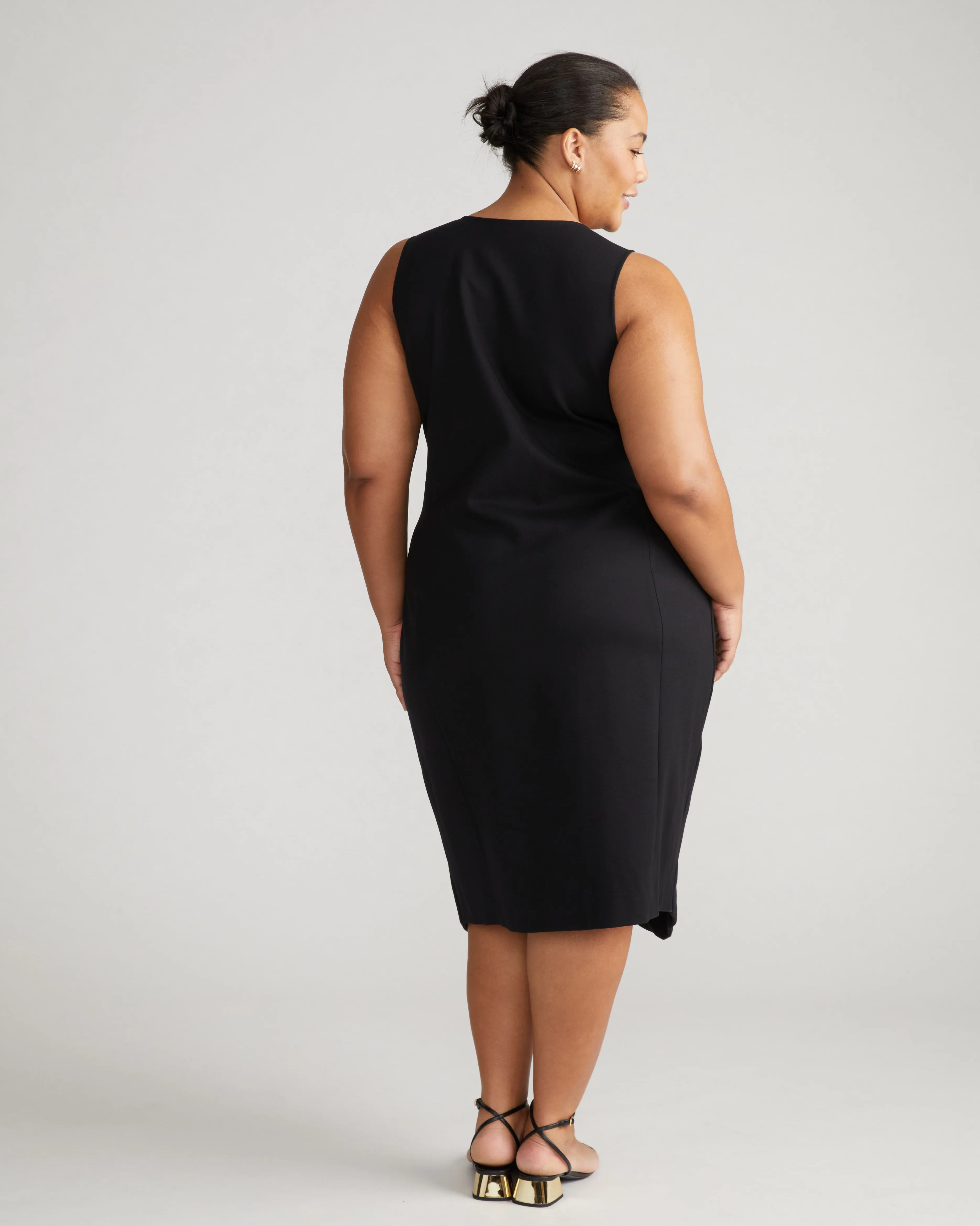 Prestige Ponte Gallery Dress - Black sold by Universal Standard product image thumbnail 4