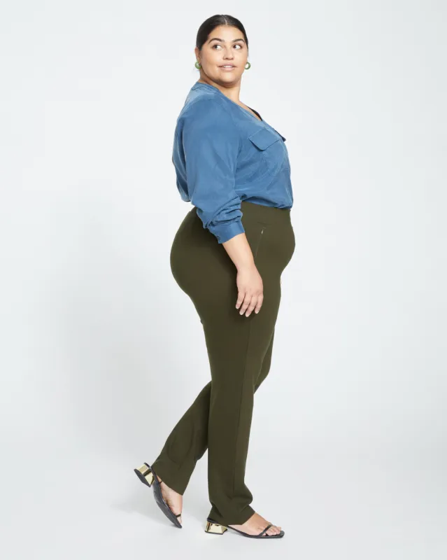 Smart Signature Ponte Pants Long - Evening Forest sold by Universal Standard