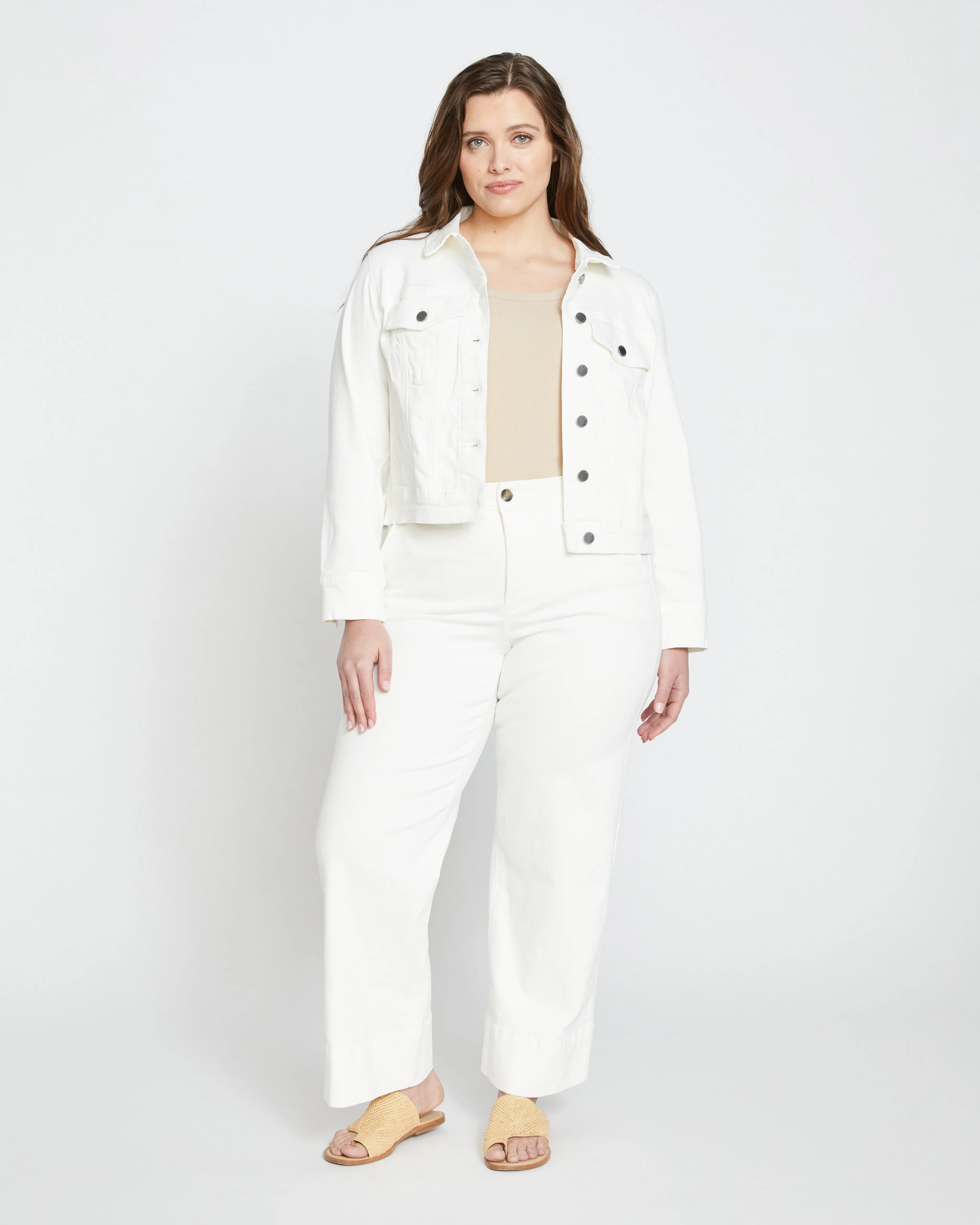 Carol High Rise High Stretch Jeans - White sold by Universal Standard product image thumbnail 2