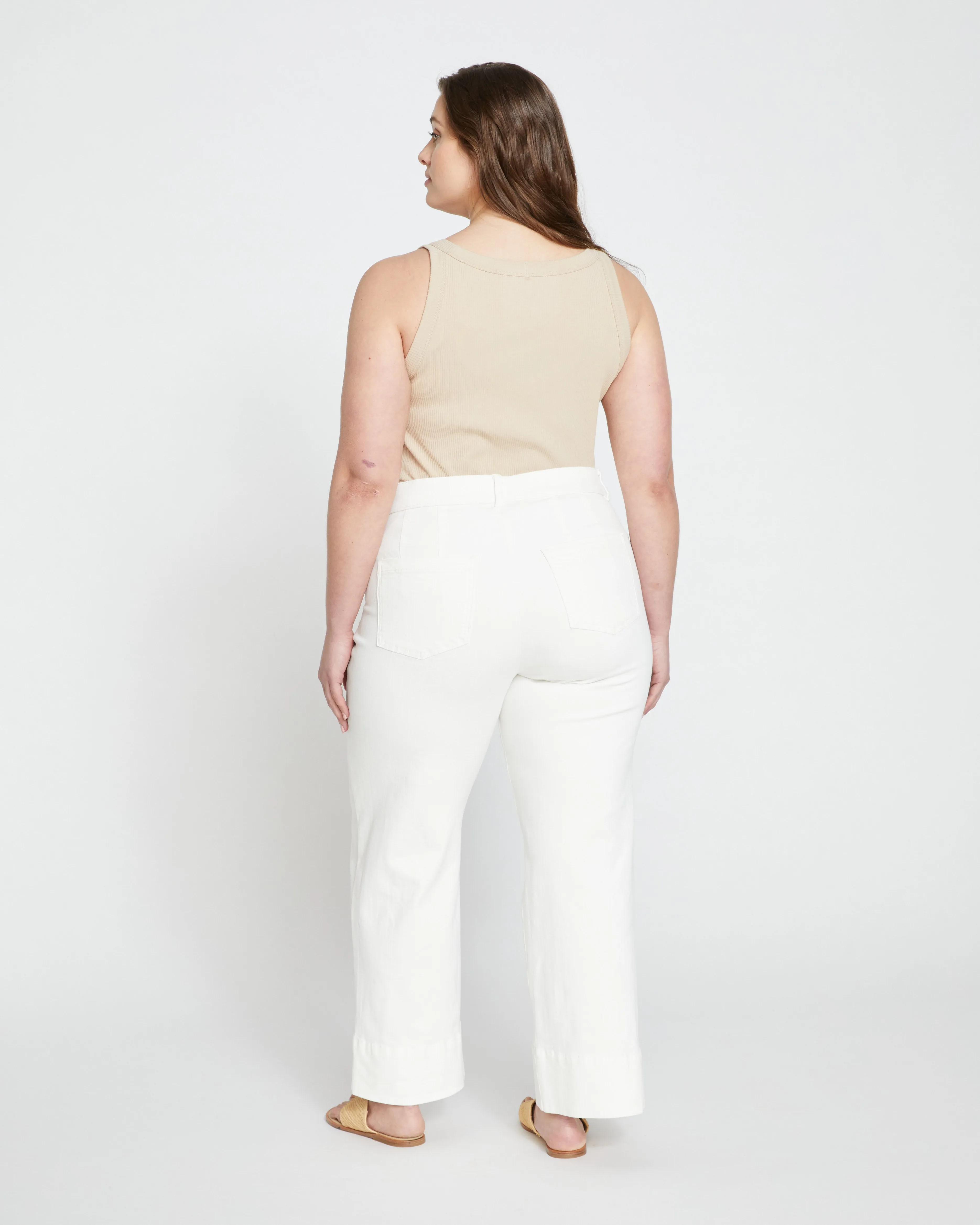 Carol High Rise High Stretch Jeans - White sold by Universal Standard product image thumbnail 4