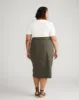 Stretch Twill Sahara Skirt - Nori sold by Universal Standard