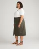 Stretch Twill Sahara Skirt - Nori sold by Universal Standard