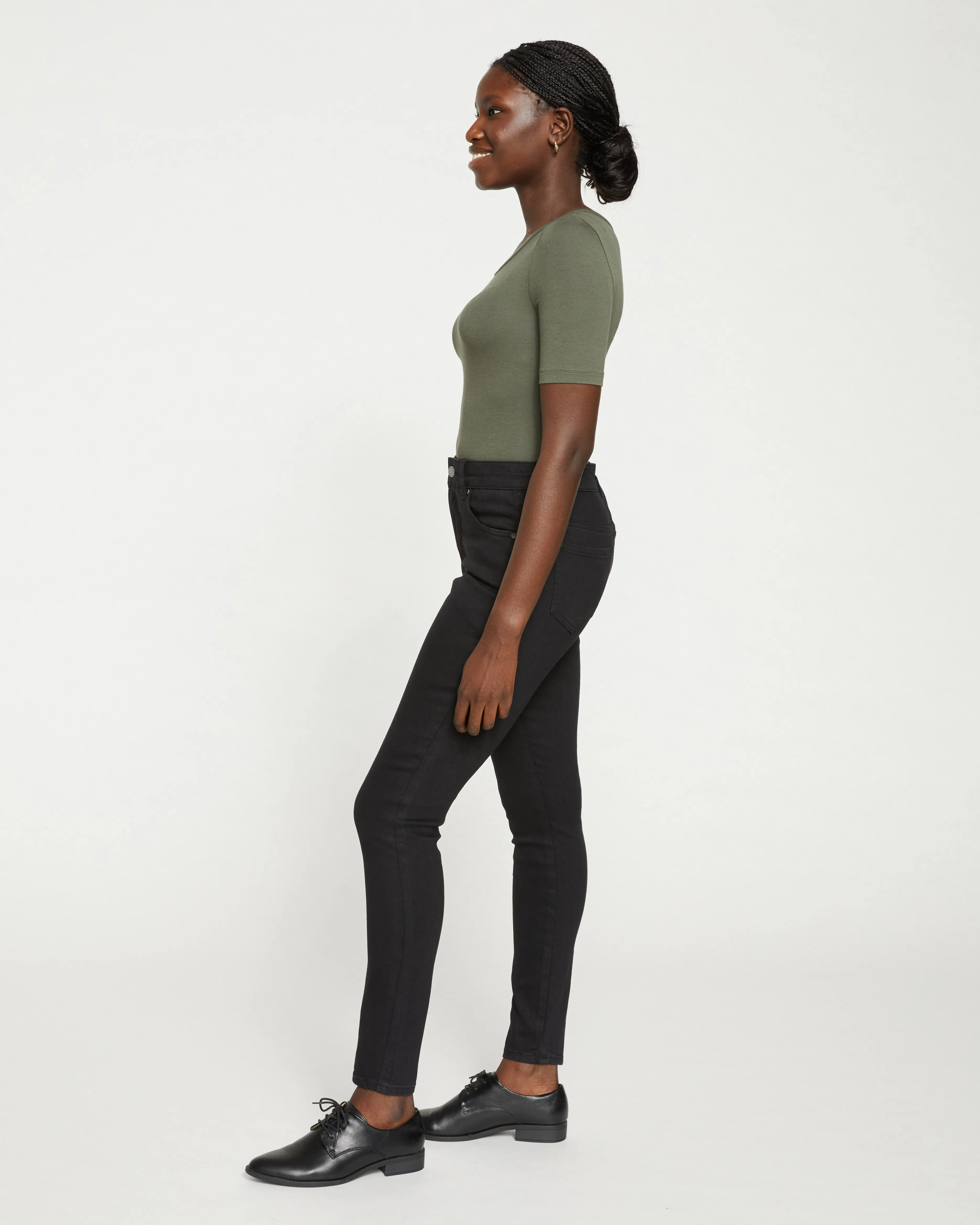 Seine High Rise Skinny Jeans 30 Inch - Black sold by Universal Standard product image thumbnail 3