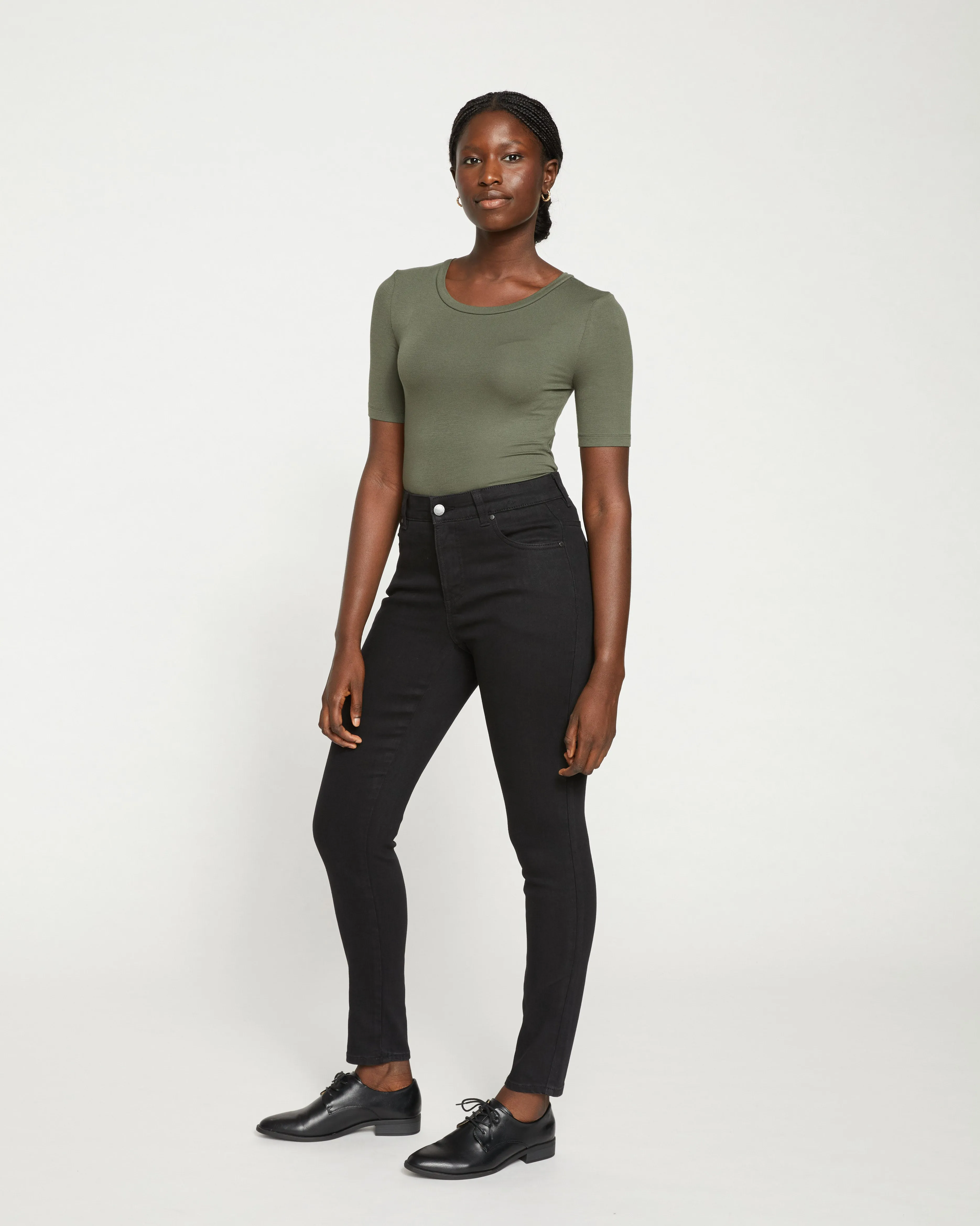 Seine High Rise Skinny Jeans 30 Inch - Black sold by Universal Standard product image thumbnail 2