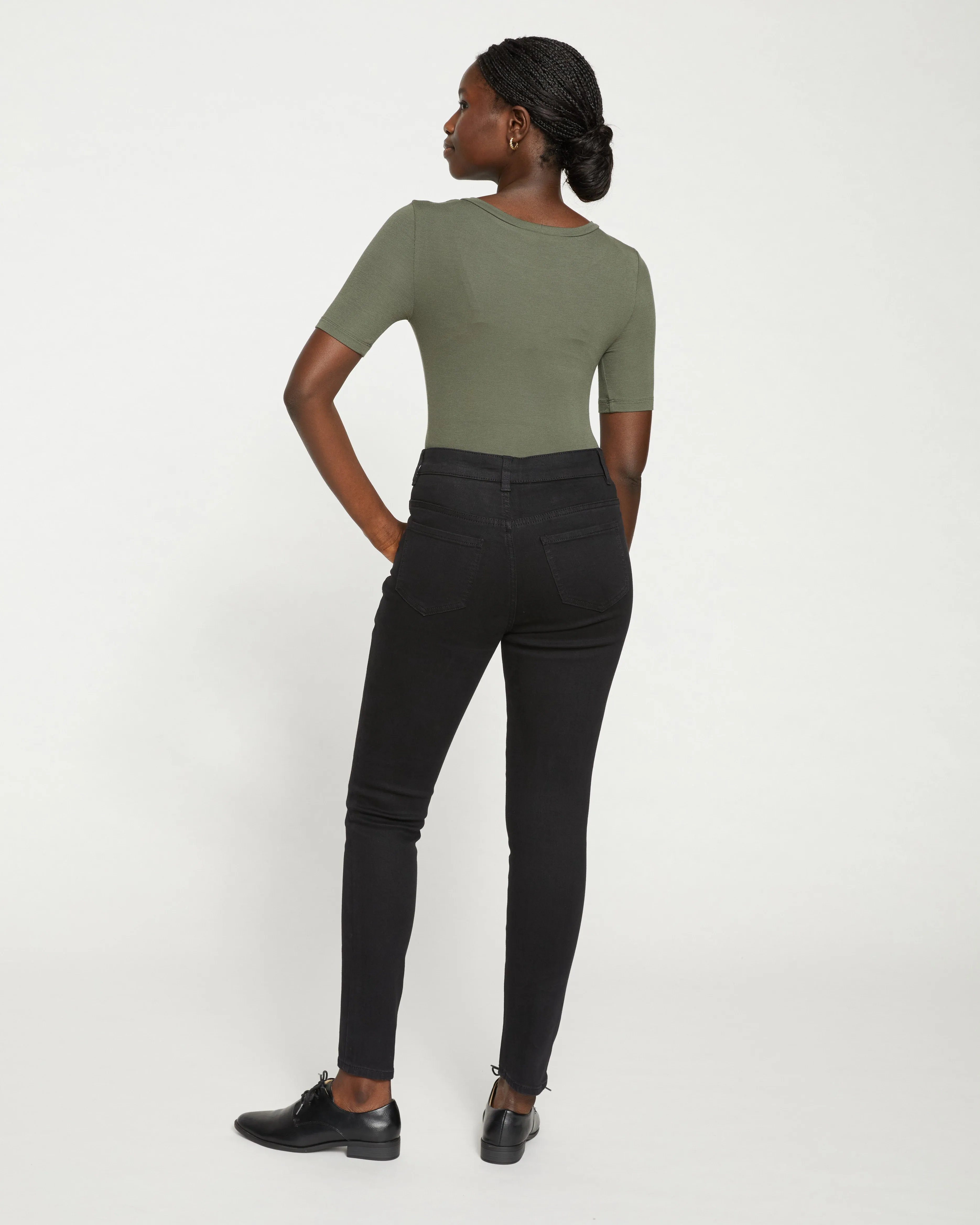 Seine High Rise Skinny Jeans 30 Inch - Black sold by Universal Standard product image thumbnail 4