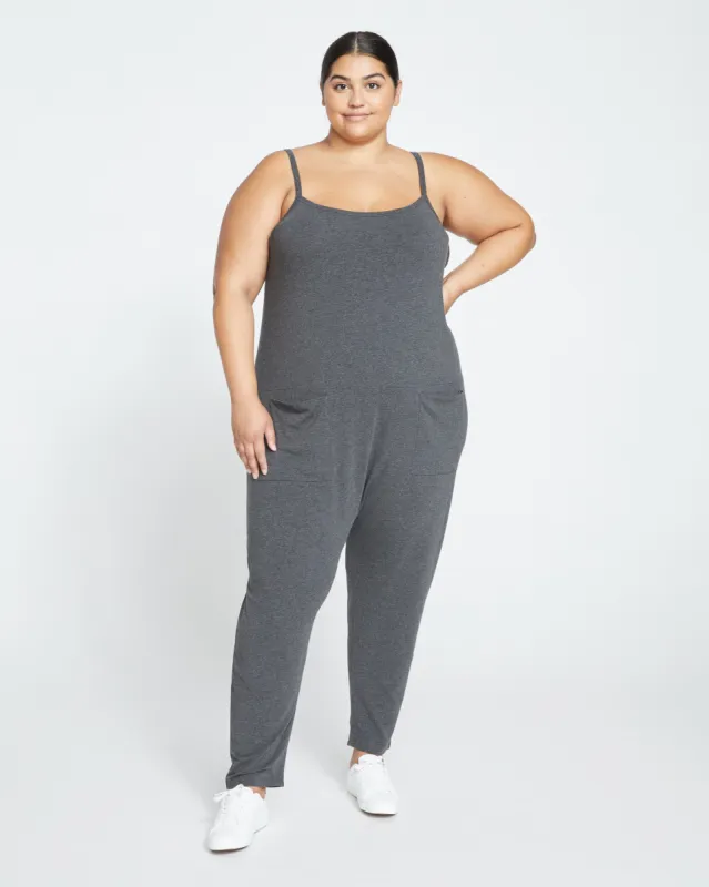 UltimateS Jackson Sleeveless Jumpsuit - Heather Charcoal sold by Universal Standard