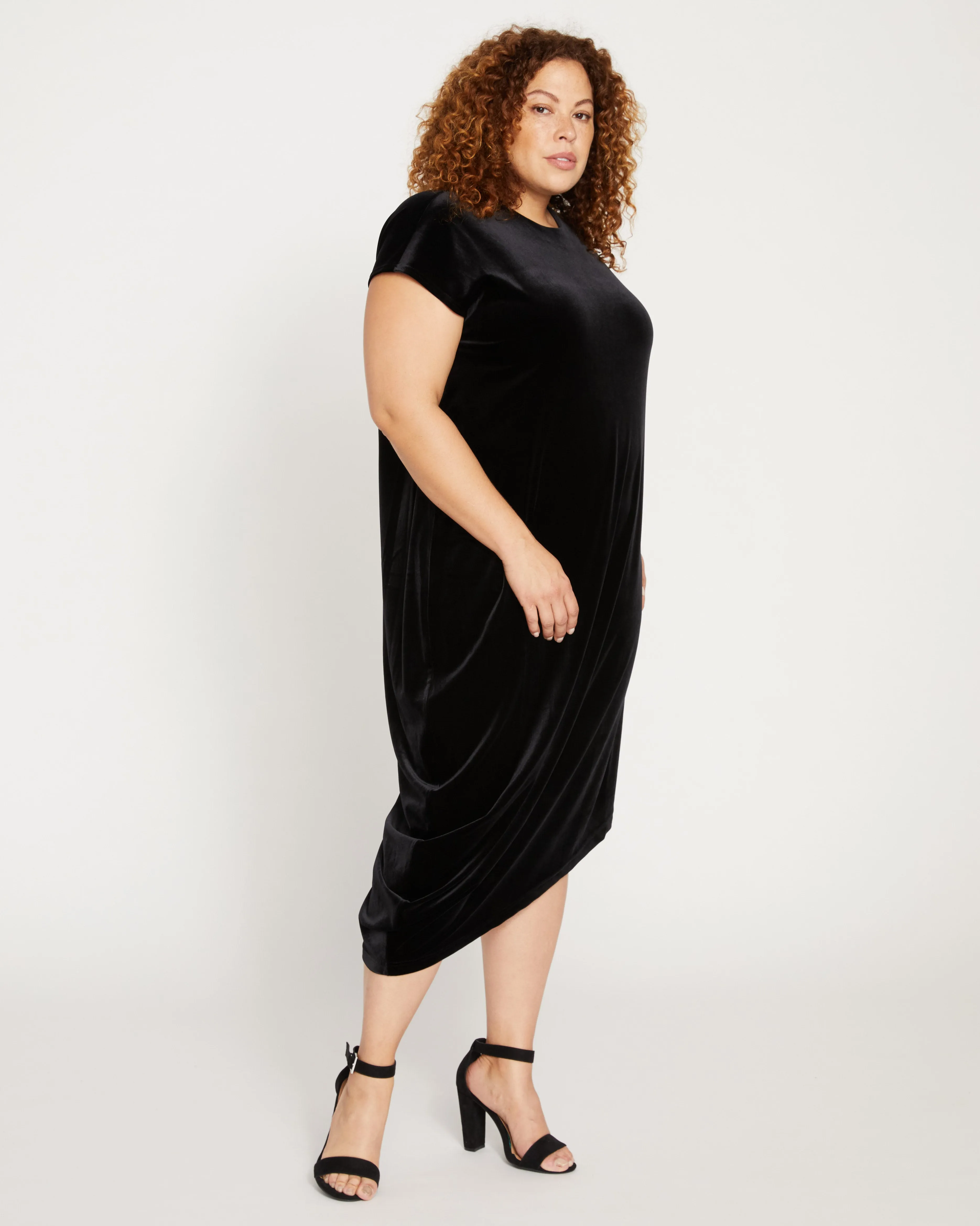 Iconic Geneva Dress - Black Velvet sold by Universal Standard product image thumbnail 3
