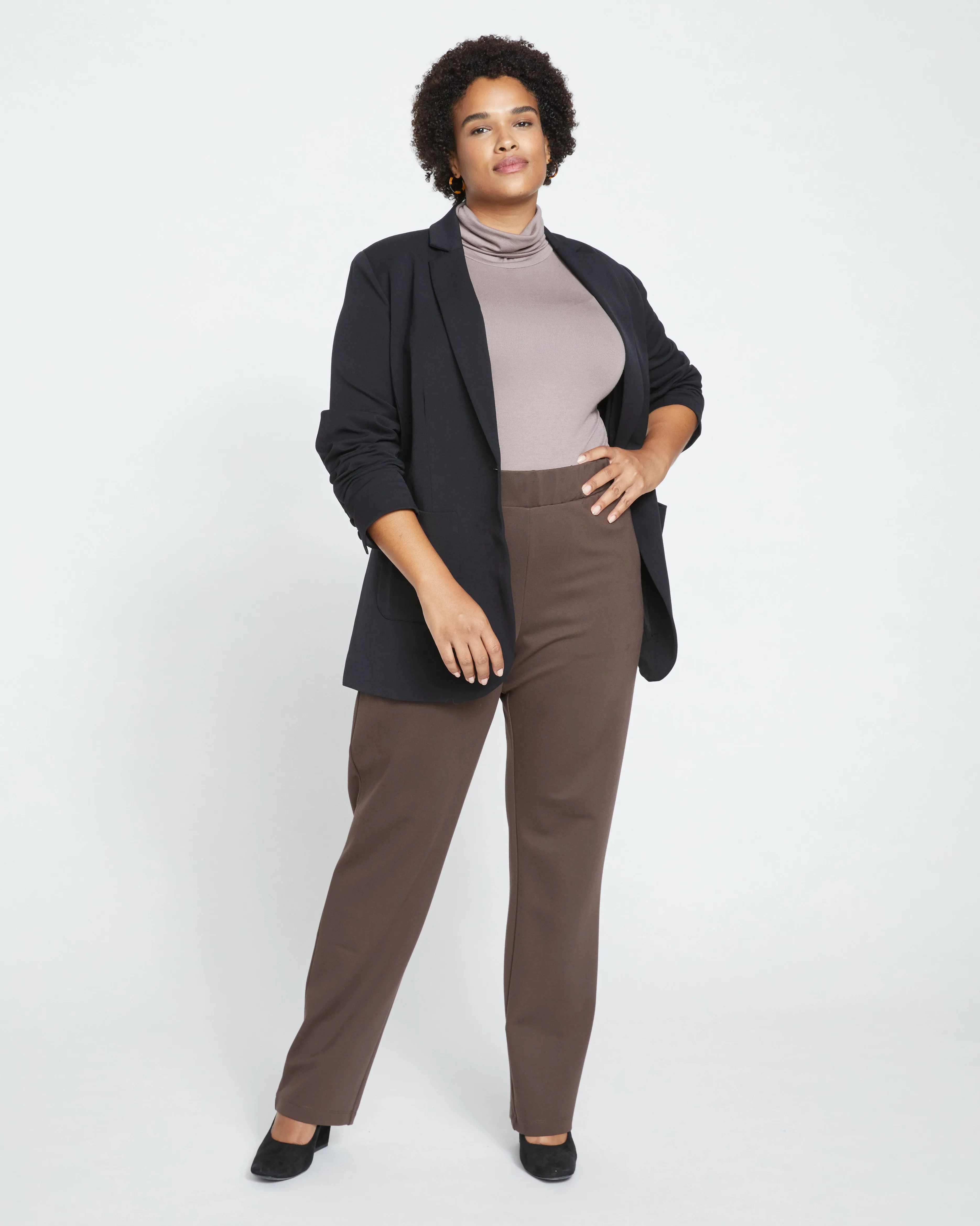 Smart Signature Ponte Pants Long - Earth sold by Universal Standard