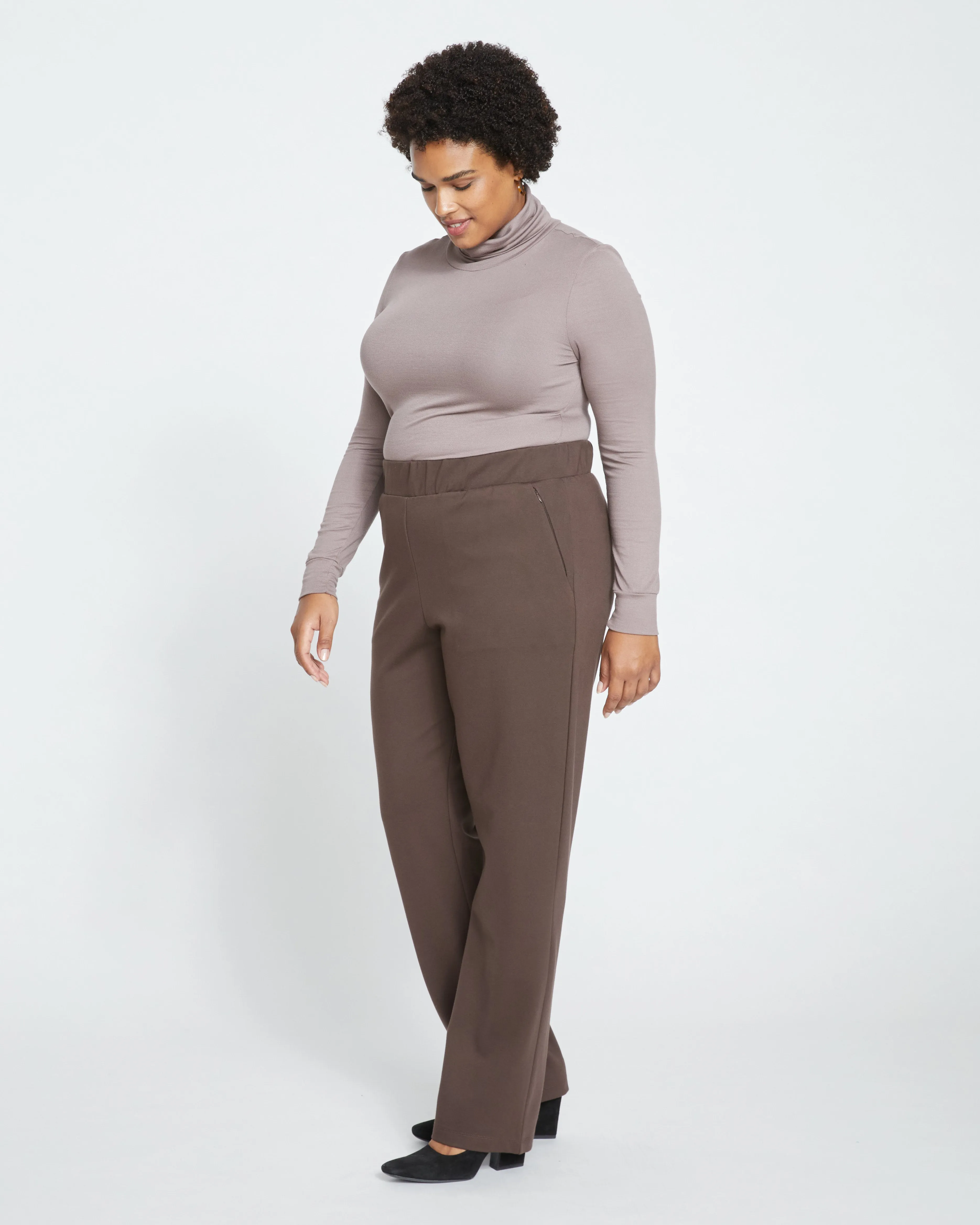 Smart Signature Ponte Pants Long - Earth sold by Universal Standard product image thumbnail 3