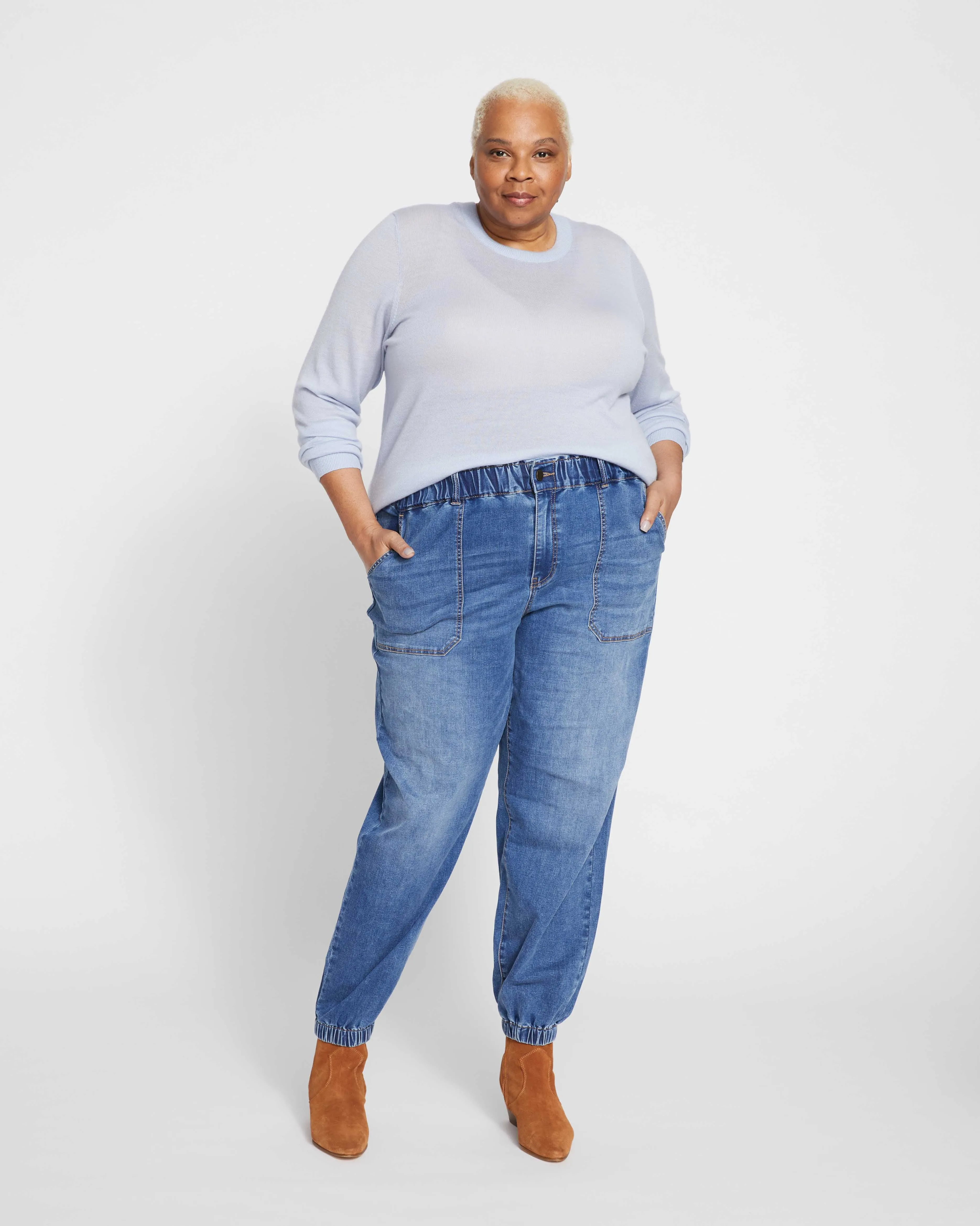 ComfortDenim Joggers - Western Blue Wash sold by Universal Standard product image thumbnail 4