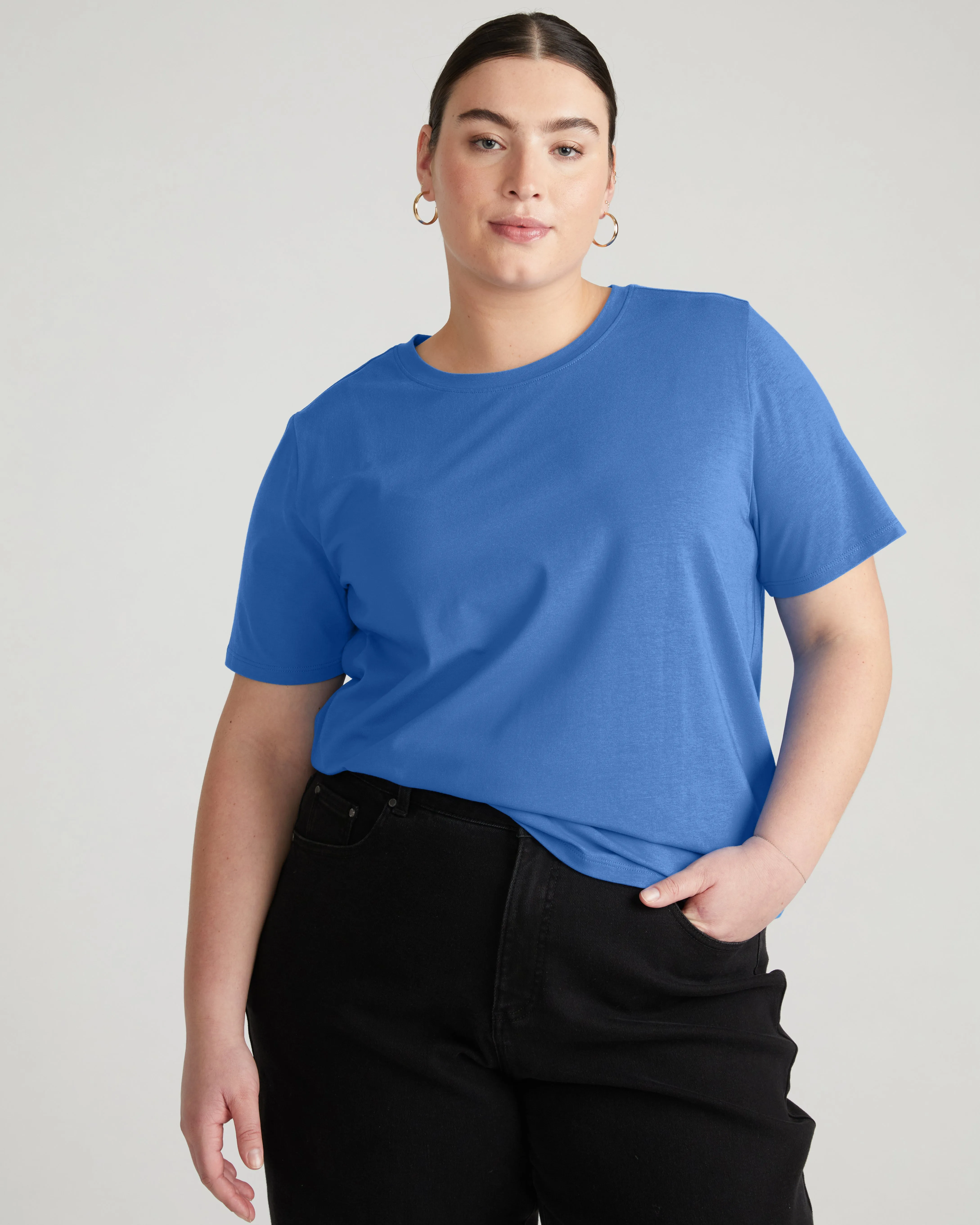 Eco Tee Rex - Balearic Blue sold by Universal Standard product image thumbnail 3
