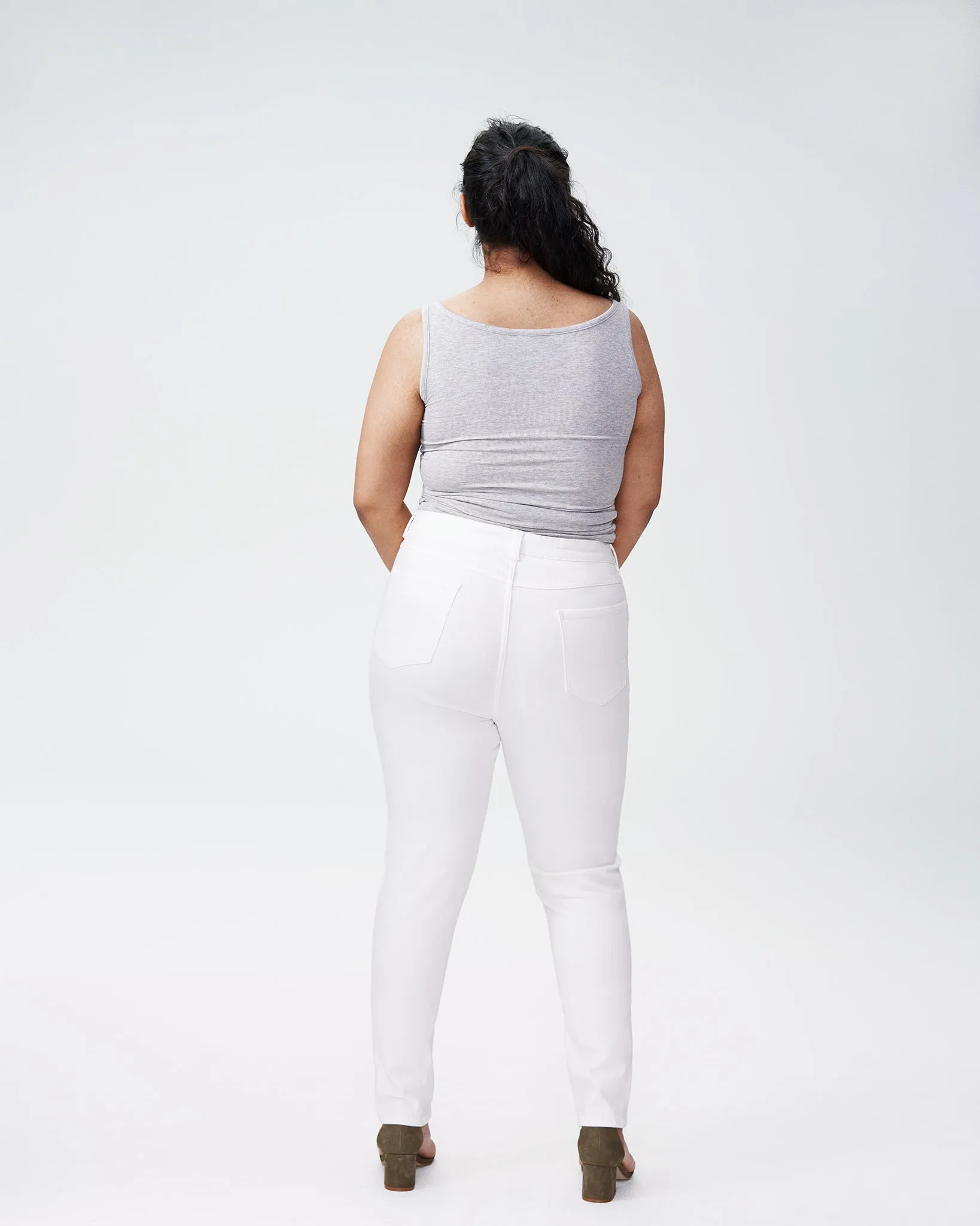 Seine High Rise Skinny Jeans 32 Inch - White sold by Universal Standard product image thumbnail 4