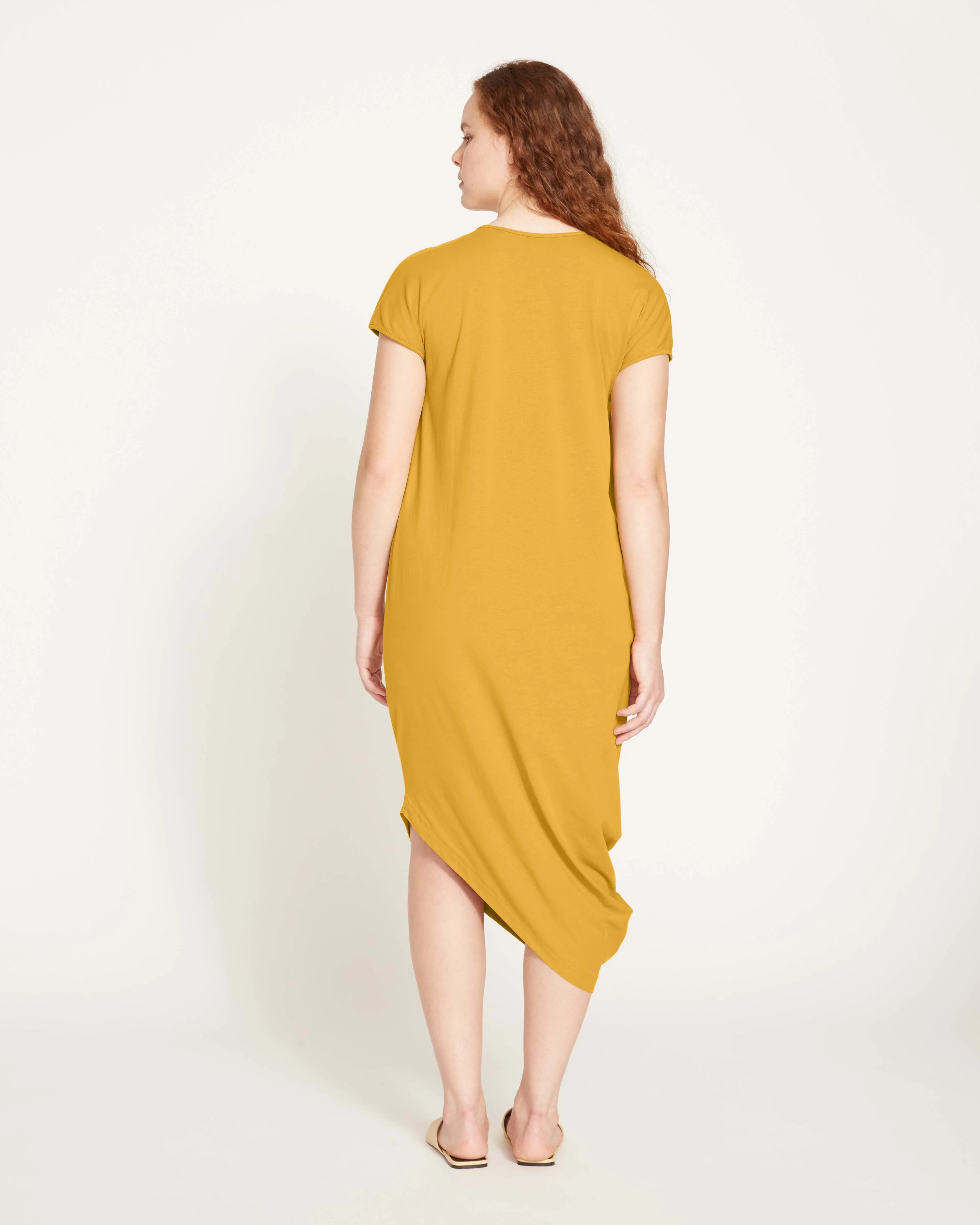 Iconic Geneva V-Neck Dress - Mustard sold by Universal Standard product image thumbnail 4